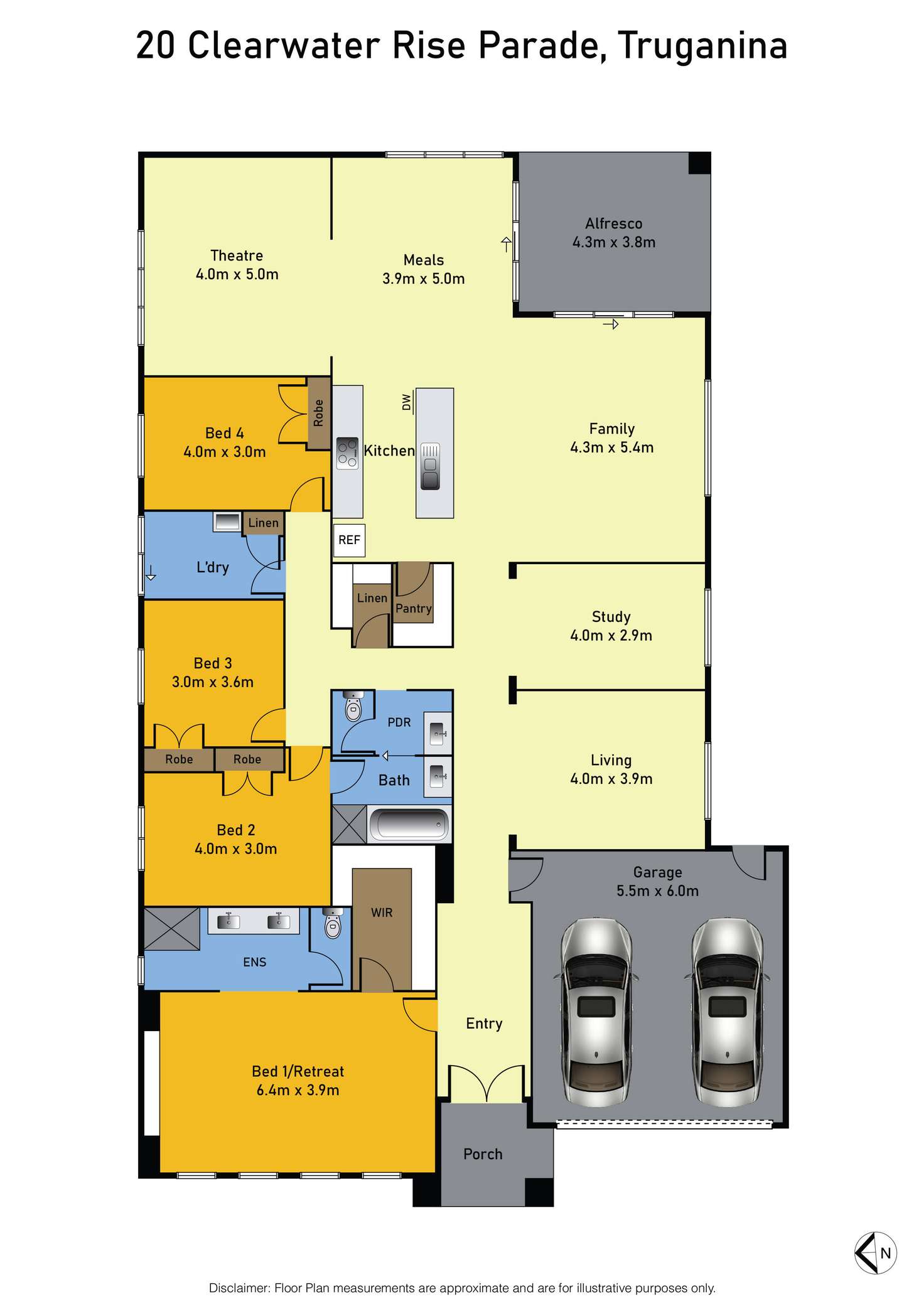 Floorplan of Homely house listing, 20 Clearwater Rise, Truganina VIC 3029