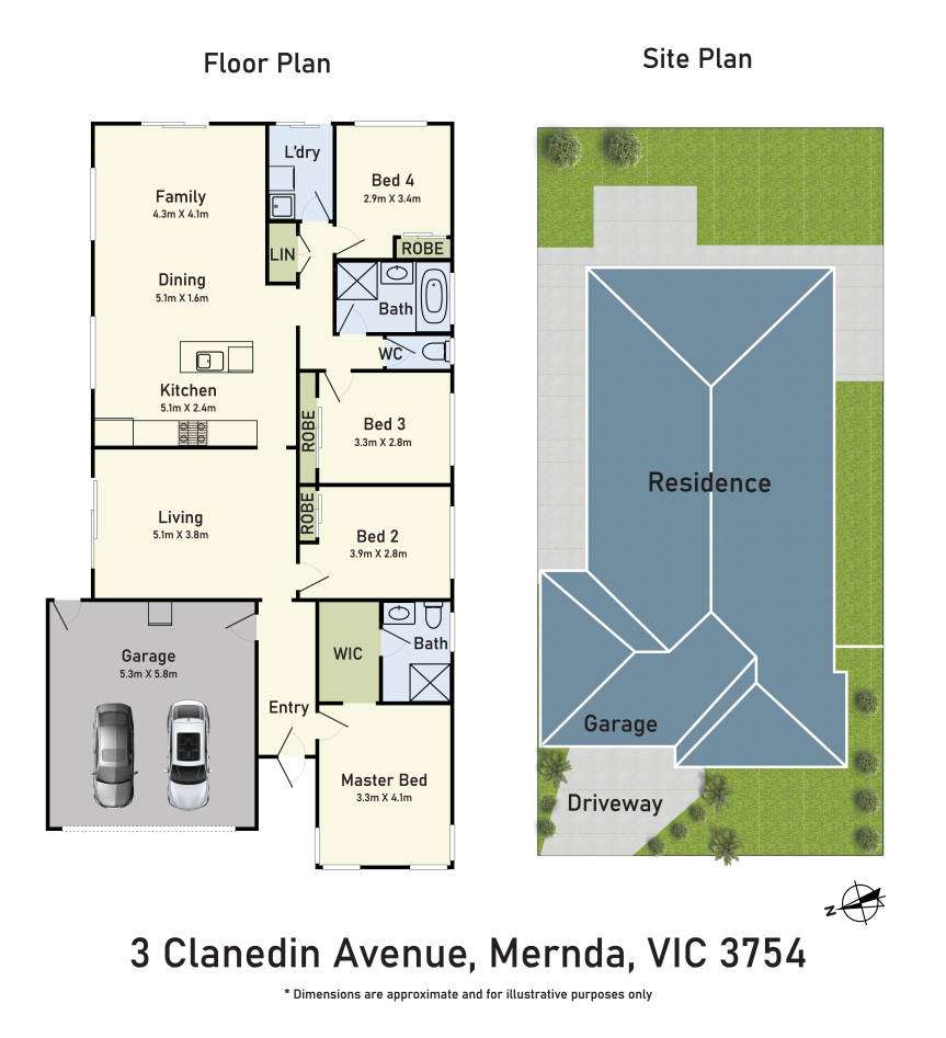 Floorplan of Homely house listing, 3 Clanedin Avenue, Mernda VIC 3754