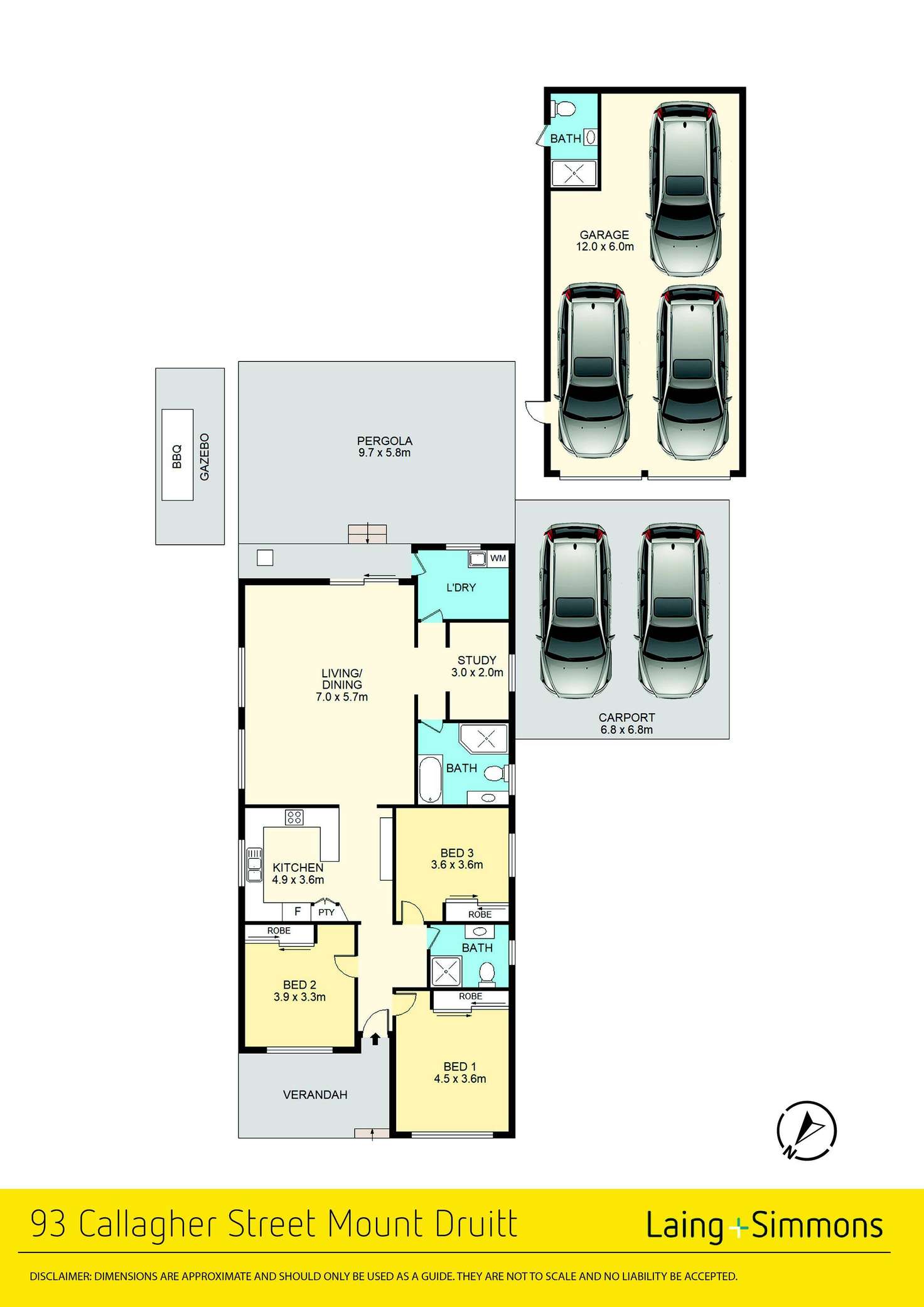 Floorplan of Homely house listing, 93 Callagher Street, Mount Druitt NSW 2770