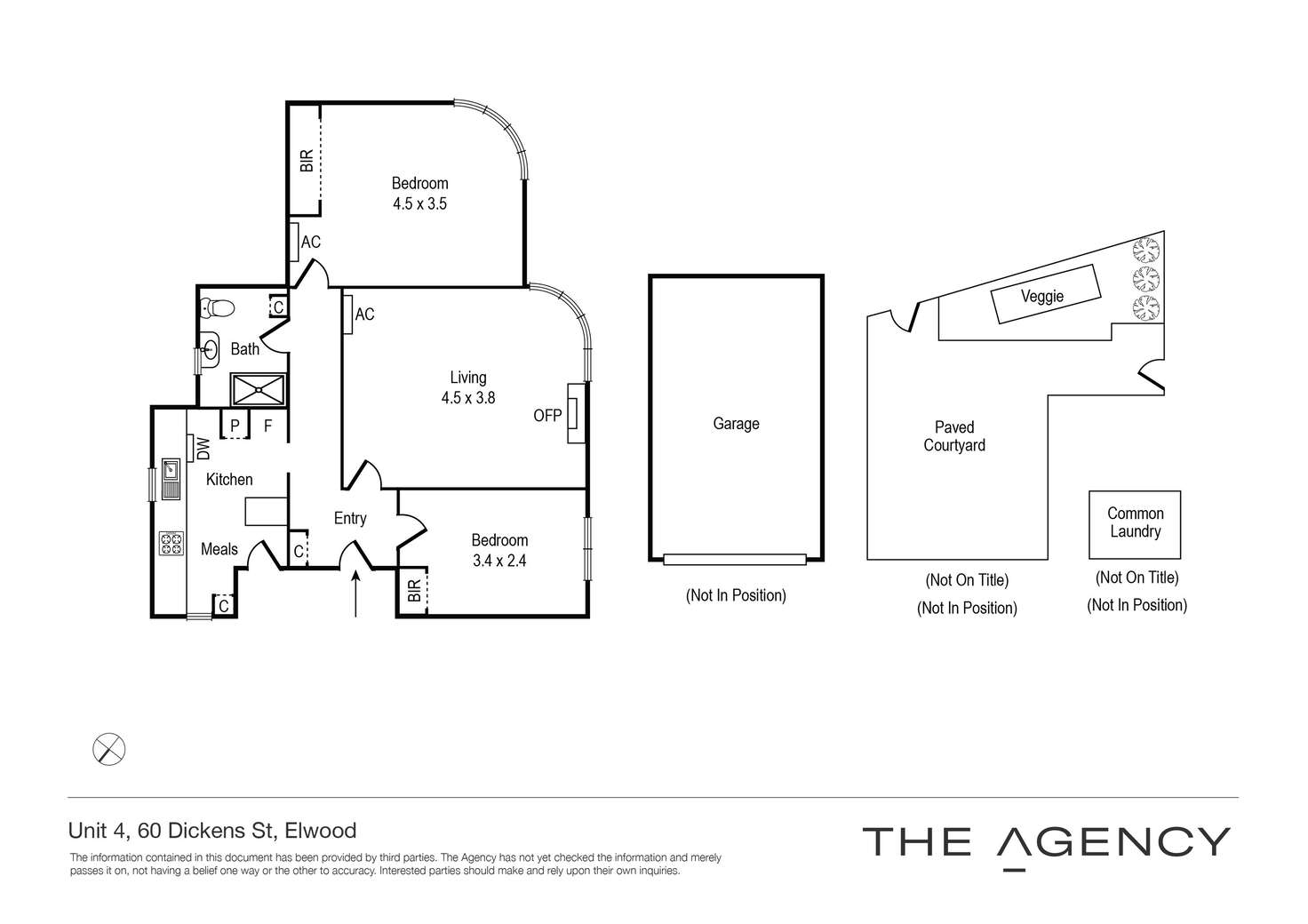 Floorplan of Homely apartment listing, 4/60 Dickens Street, Elwood VIC 3184