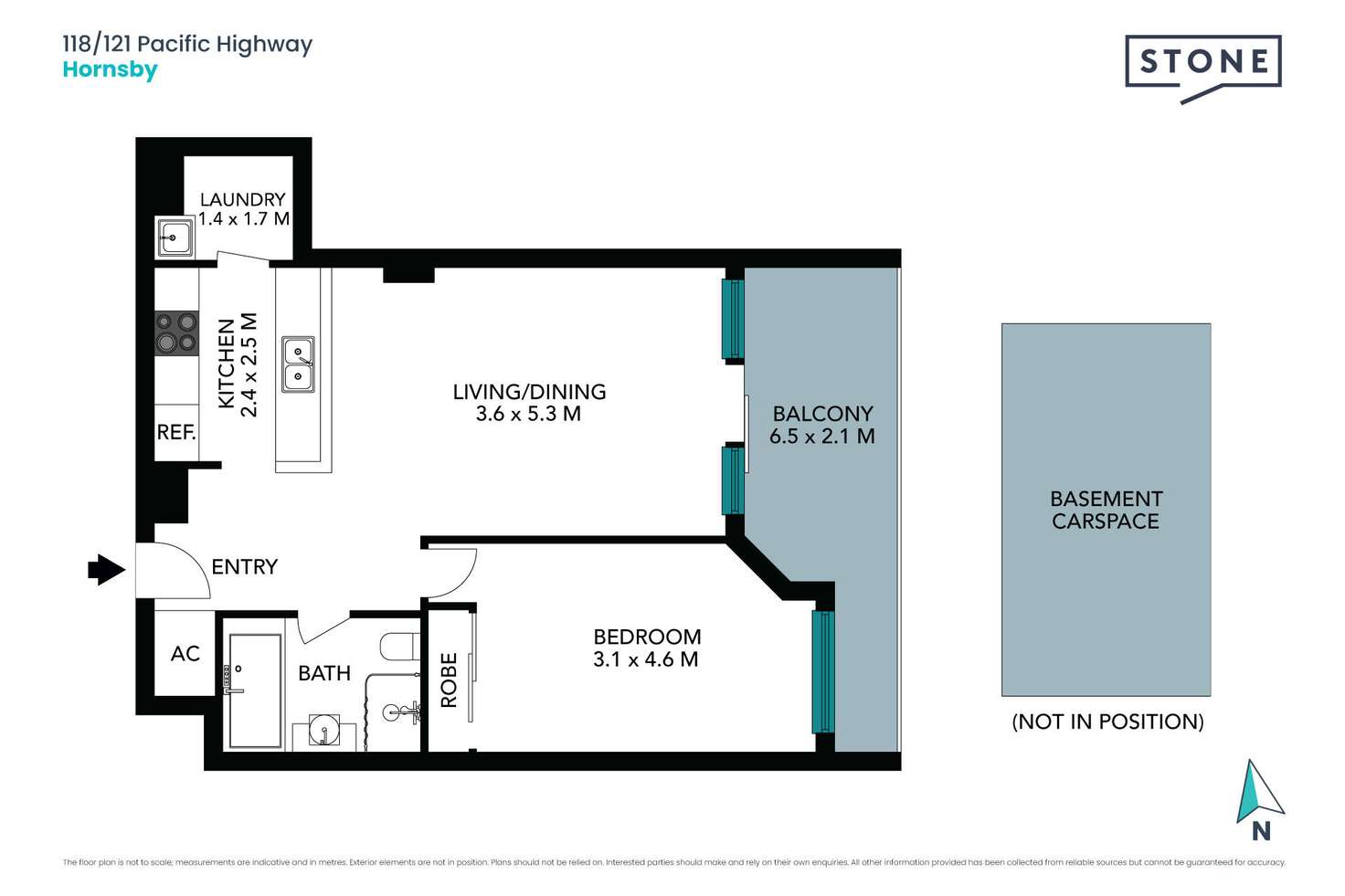 Floorplan of Homely apartment listing, 118/121-133 Pacific Highway, Hornsby NSW 2077