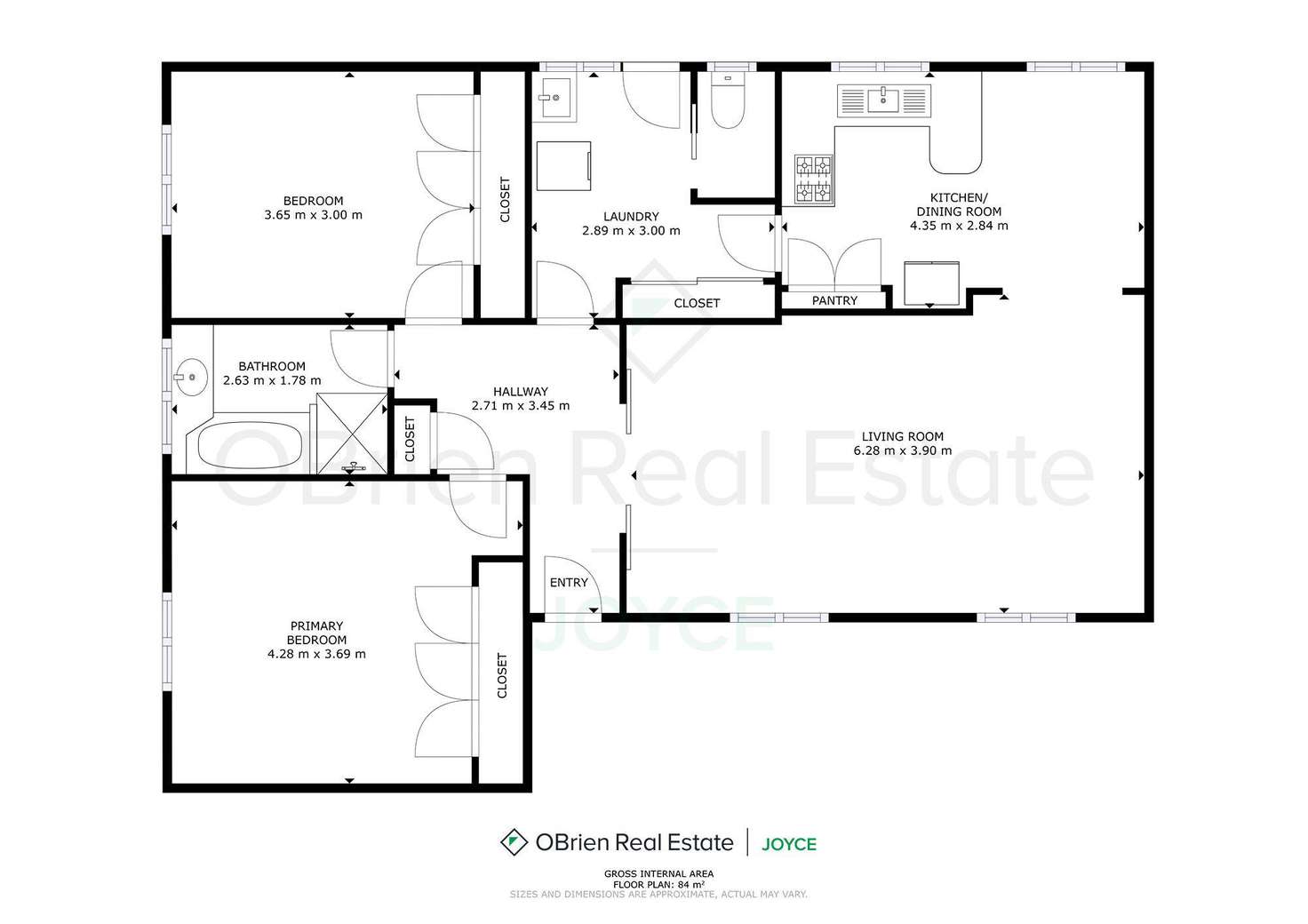 Floorplan of Homely unit listing, 2/4 Skehan Avenue, Wangaratta VIC 3677