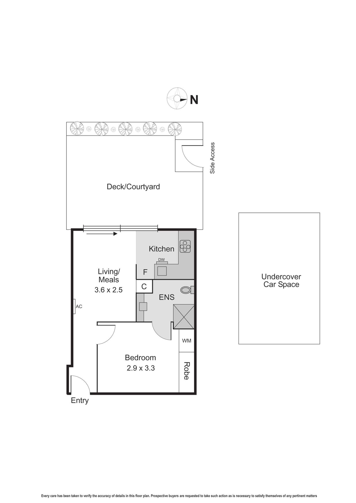Floorplan of Homely apartment listing, 6/45-47 Hotham Street, St Kilda East VIC 3183