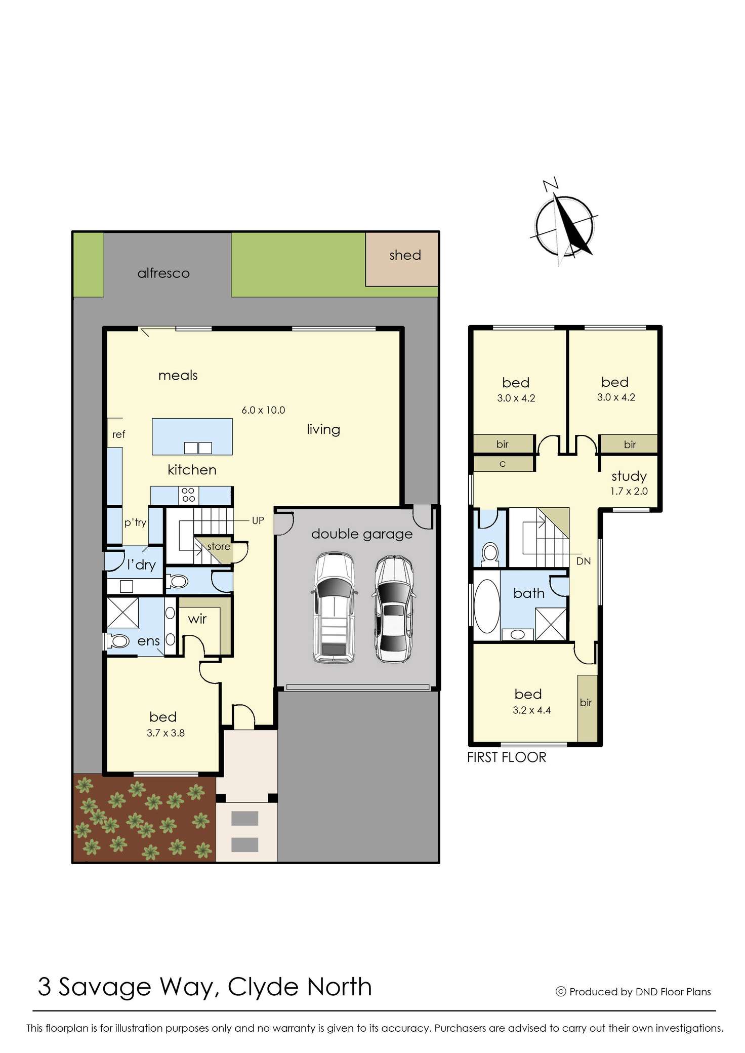Floorplan of Homely house listing, 3 Savage Way, Clyde North VIC 3978