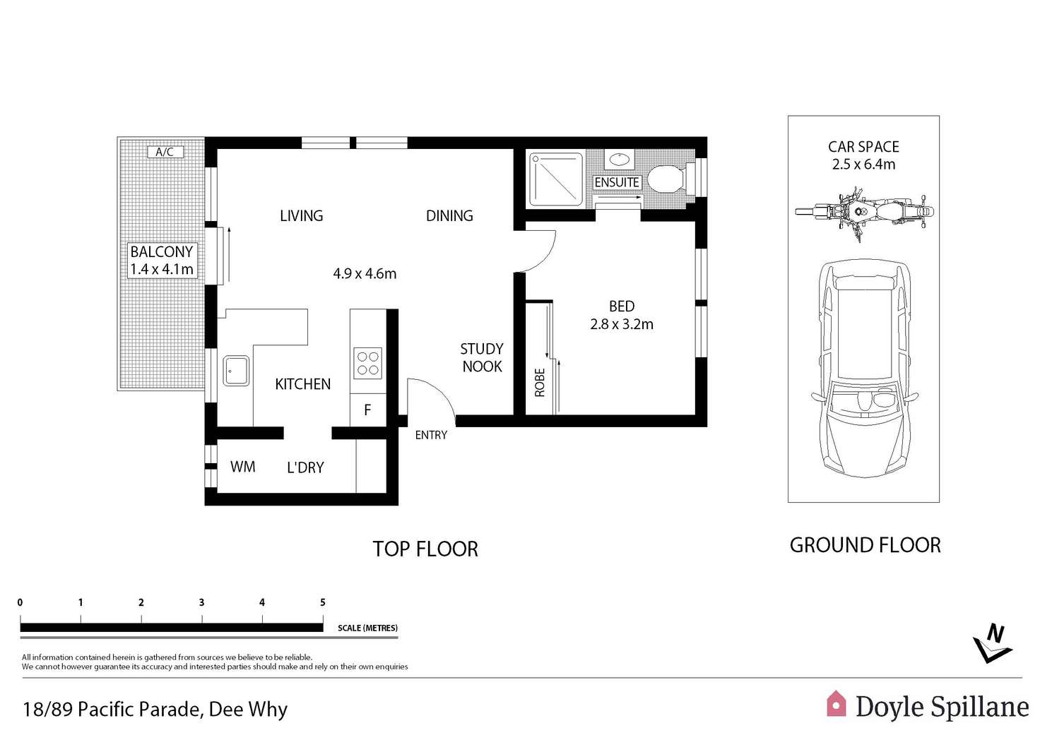 Floorplan of Homely apartment listing, 18/89 Pacific Parade, Dee Why NSW 2099