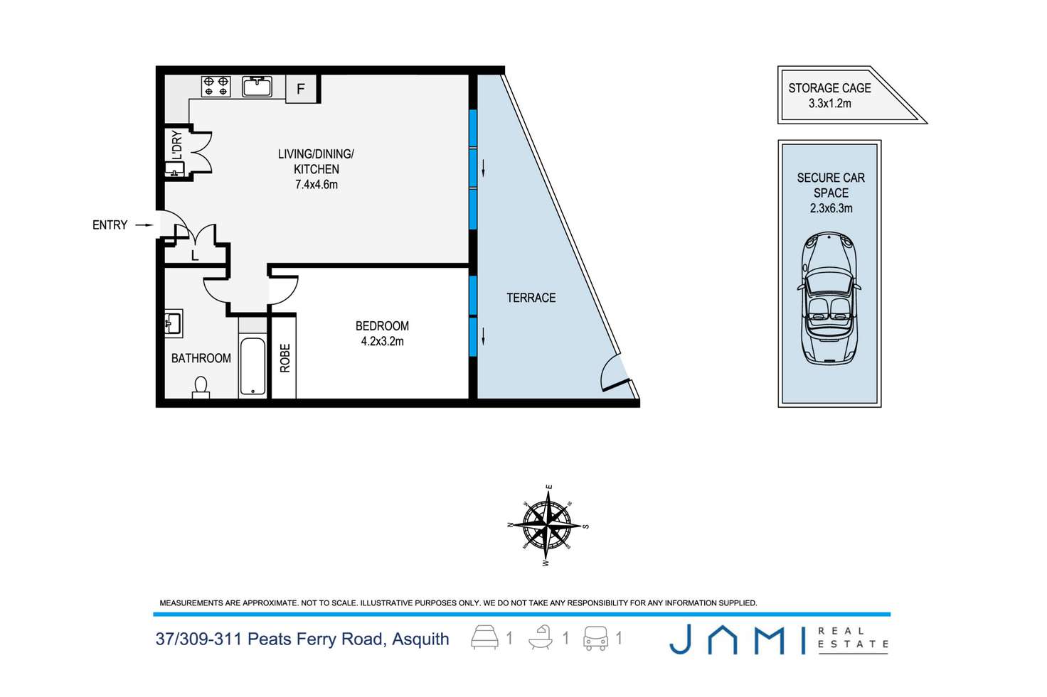 Floorplan of Homely apartment listing, 37/309-311 Peats Ferry Road, Asquith NSW 2077