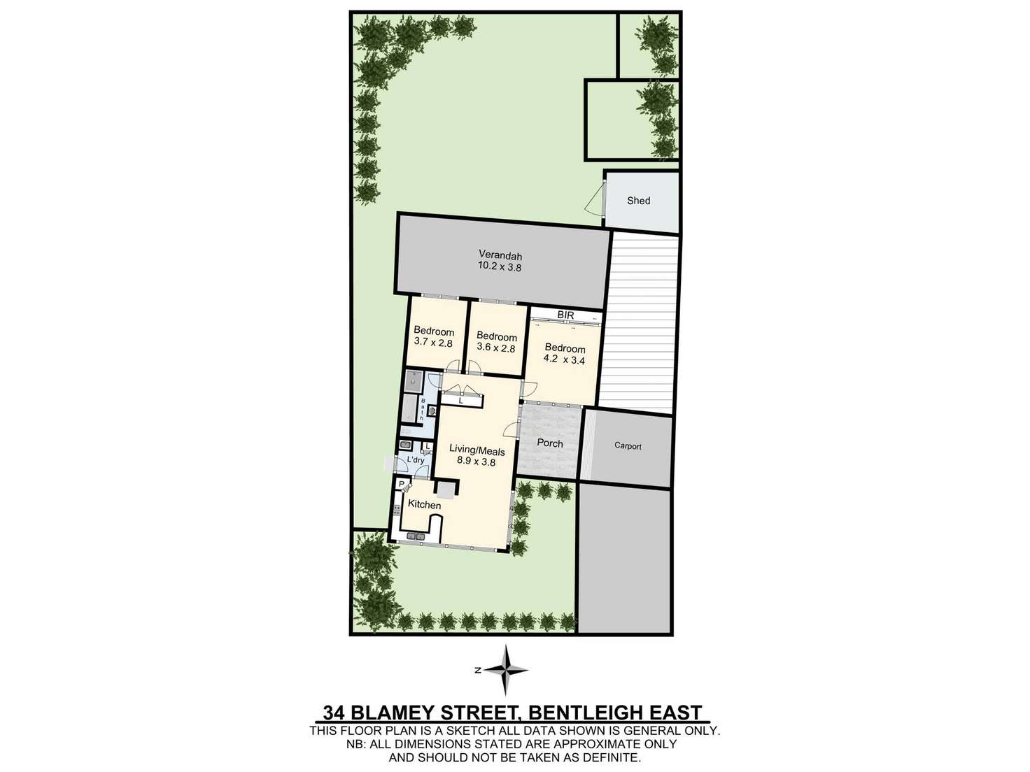 Floorplan of Homely house listing, 34 Blamey Street, Bentleigh East VIC 3165