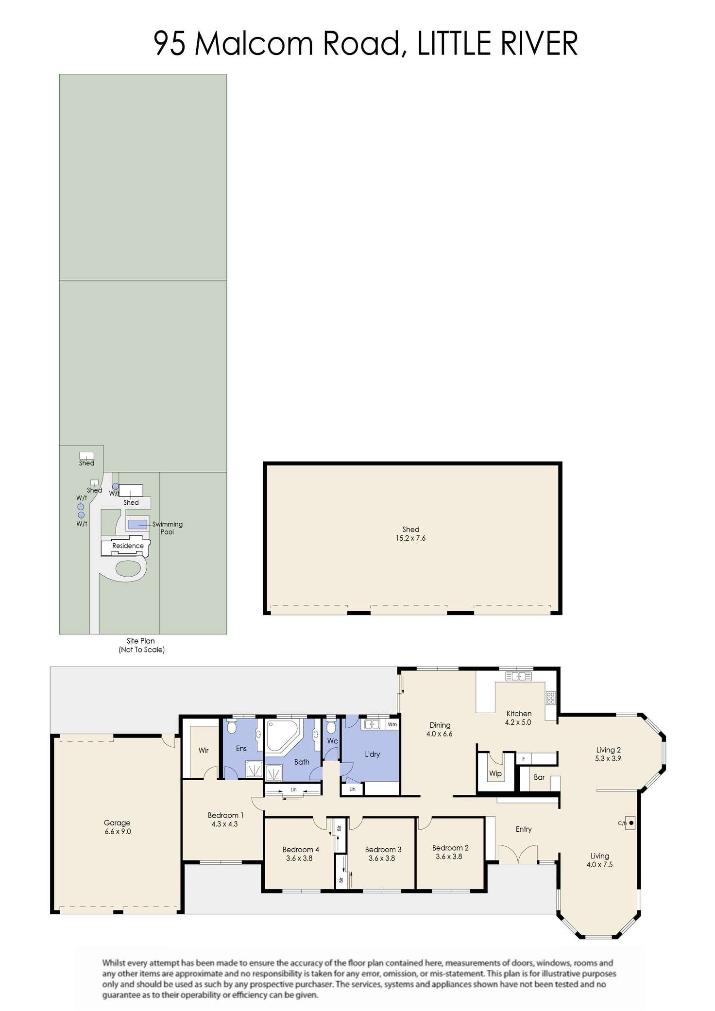 Floorplan of Homely house listing, 95 Malcolm Road, Little River VIC 3211