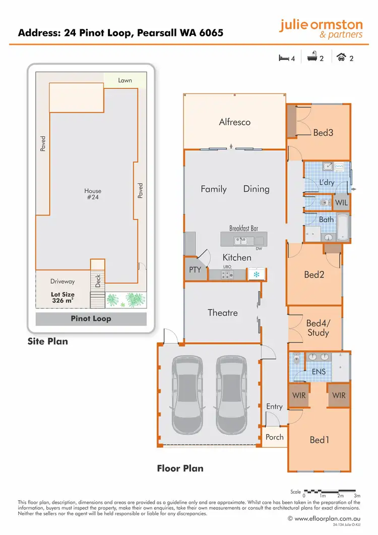Floorplan of Homely house listing, 24 Pinot Loop, Pearsall WA 6065