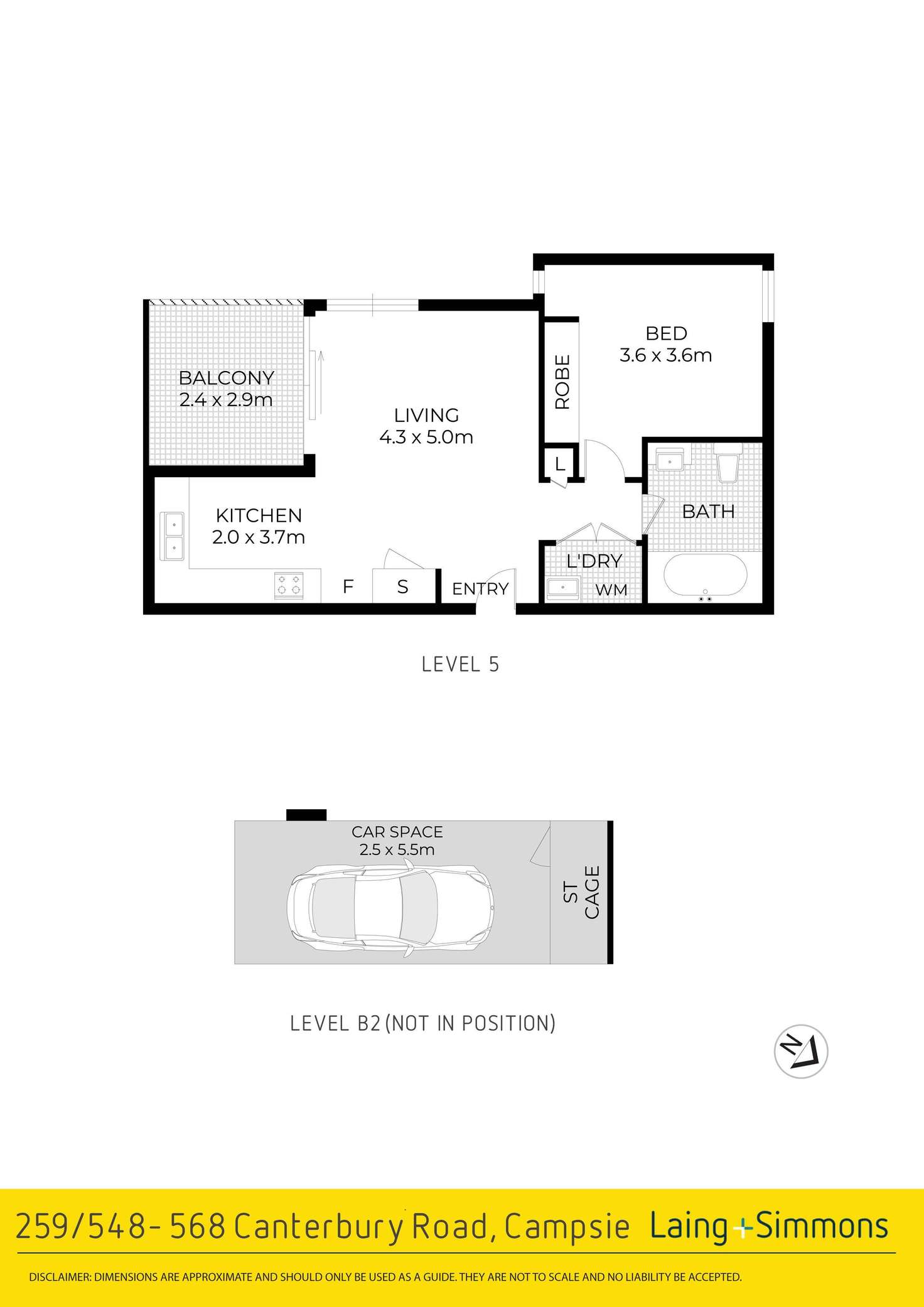 Floorplan of Homely unit listing, 259/548-568 Canterbury Road, Campsie NSW 2194