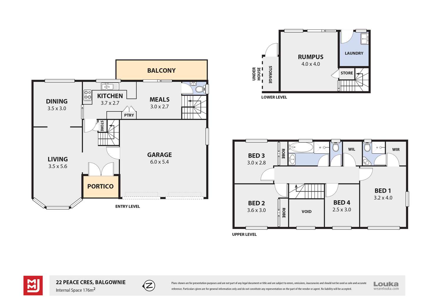Floorplan of Homely house listing, 22 Peace Crescent, Balgownie NSW 2519