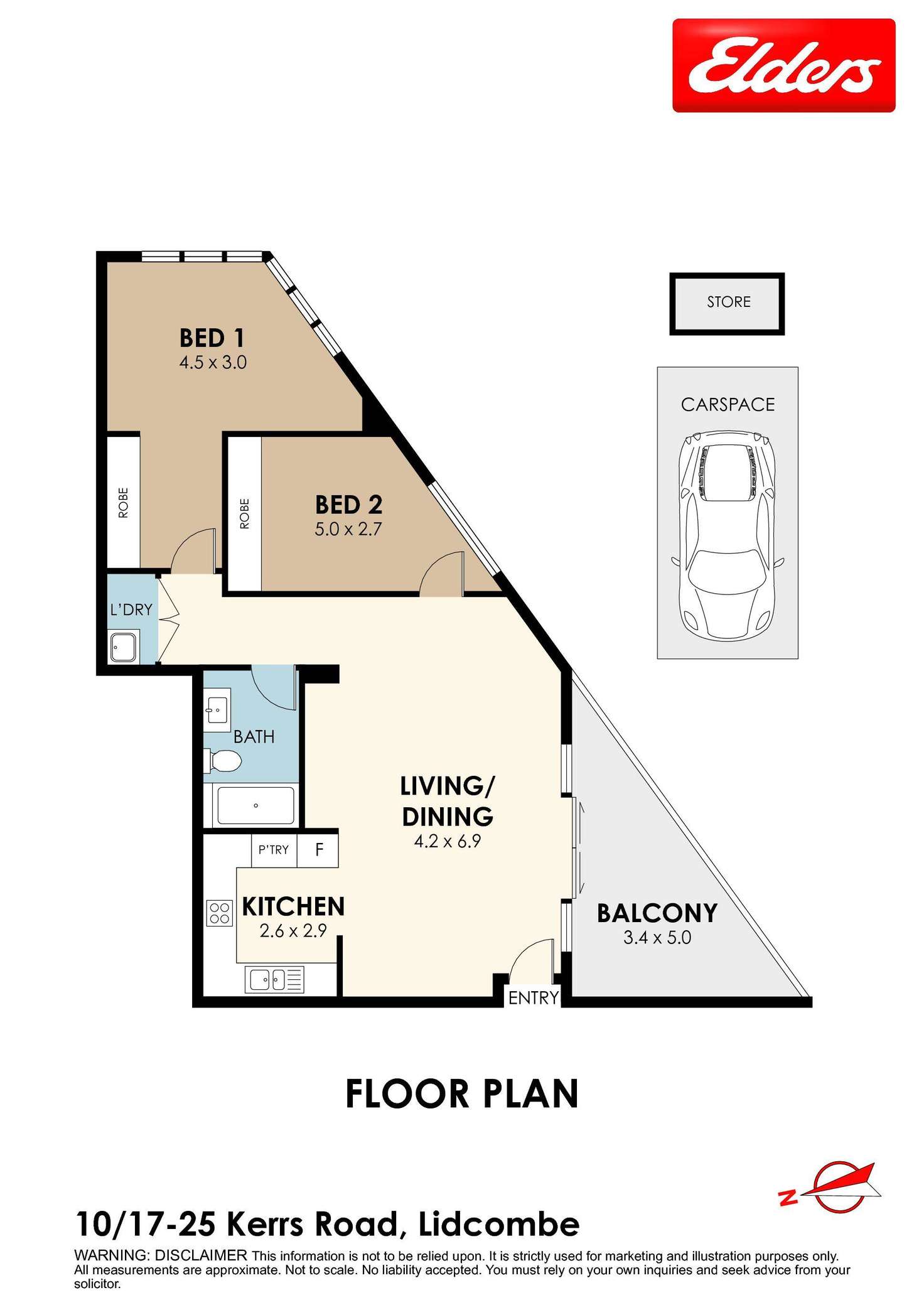 Floorplan of Homely apartment listing, 10/17-25 Kerrs Road, Lidcombe NSW 2141