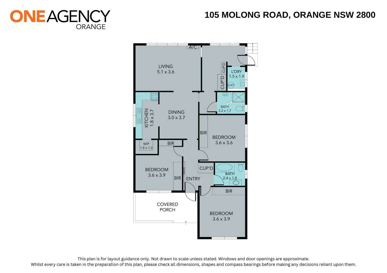 Floorplan of Homely house listing, 105 Molong Road, Orange NSW 2800