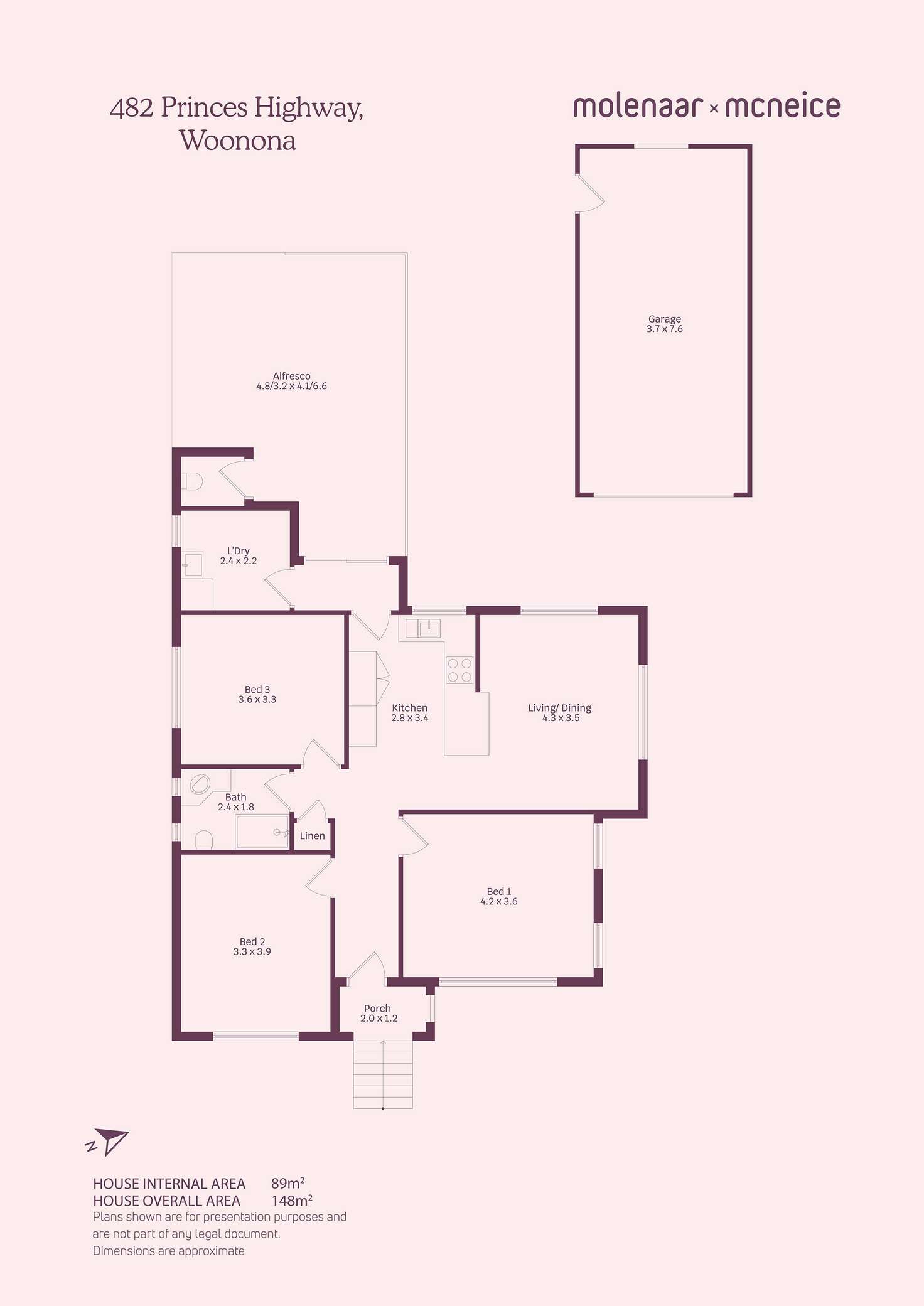 Floorplan of Homely house listing, 482 Princes Highway, Woonona NSW 2517