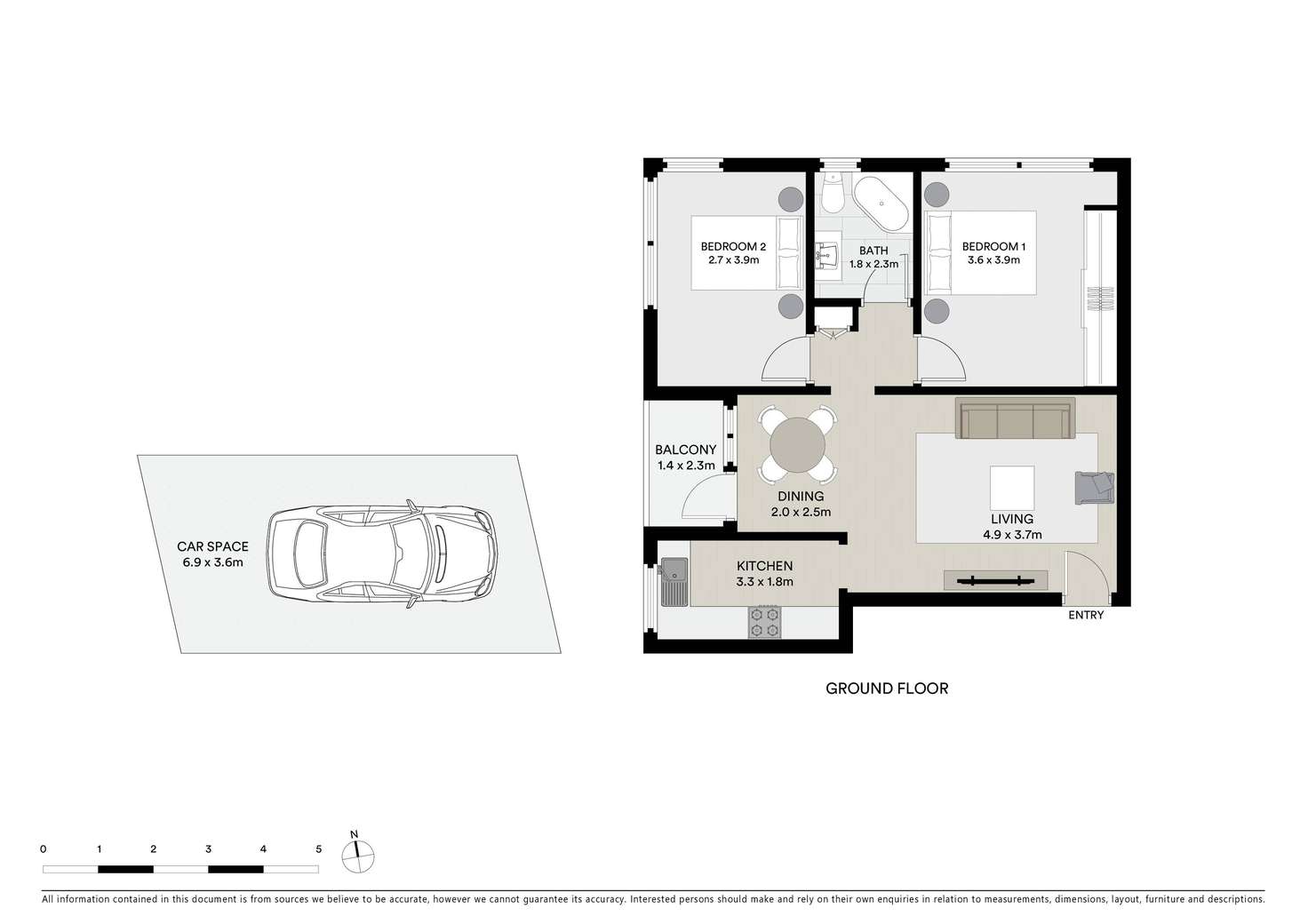 Floorplan of Homely apartment listing, 4/176 Russell Avenue, Dolls Point NSW 2219