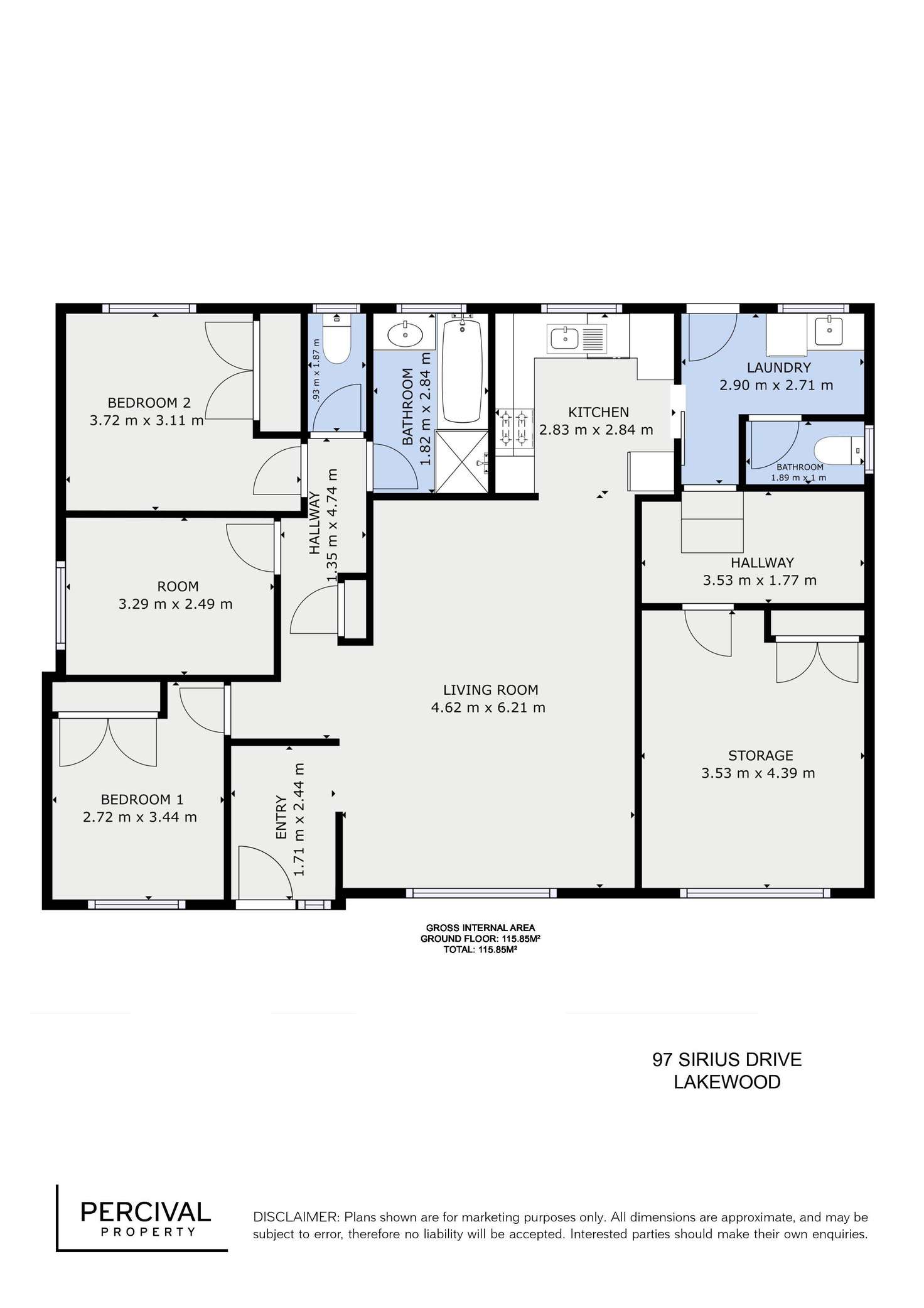 Floorplan of Homely house listing, 97 Sirius Drive, Lakewood NSW 2443