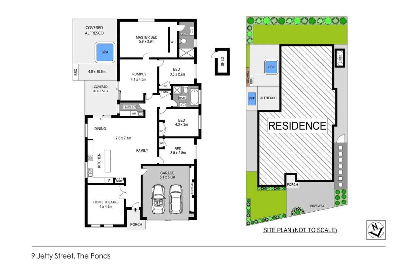 Floorplan of Homely house listing, 9 Jetty Street, The Ponds NSW 2769