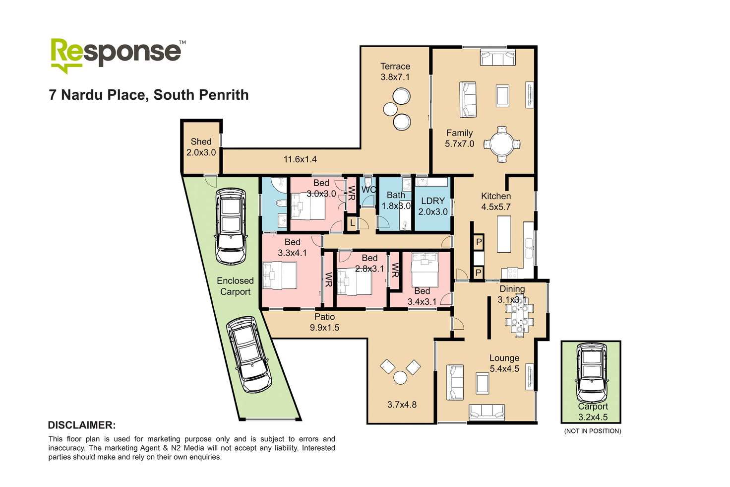 Floorplan of Homely house listing, 7 Nardu Place, South Penrith NSW 2750