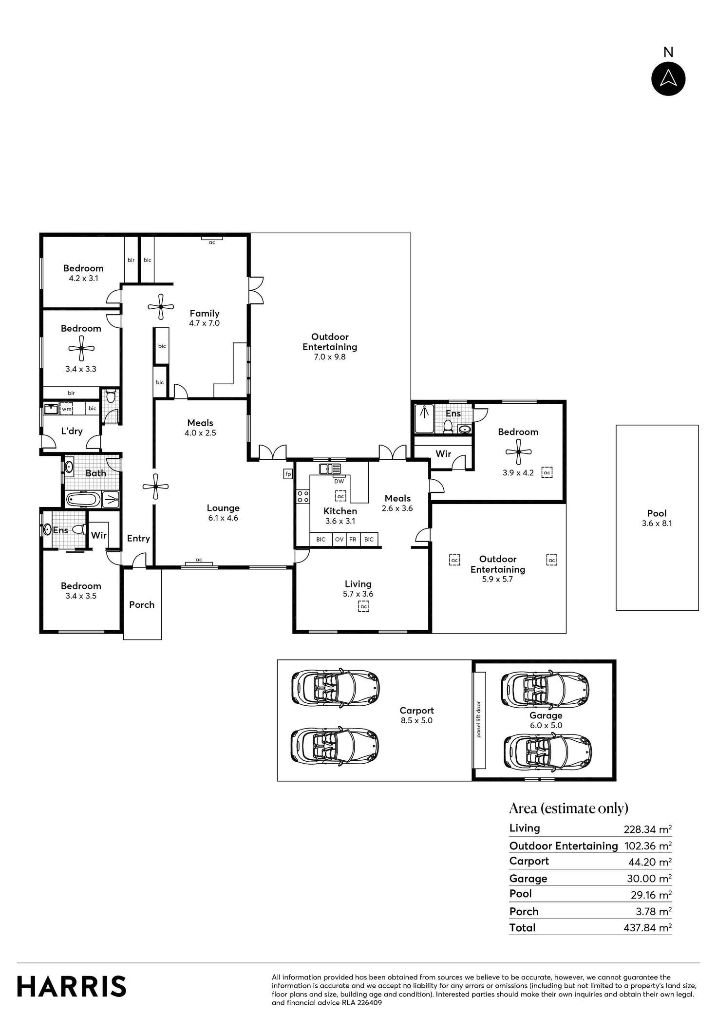Floorplan of Homely house listing, 8 Eves Place, Heathfield SA 5153