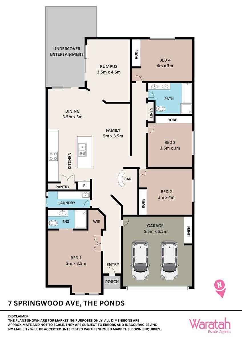 Floorplan of Homely house listing, 7 Springwood Ave Avenue, The Ponds NSW 2769