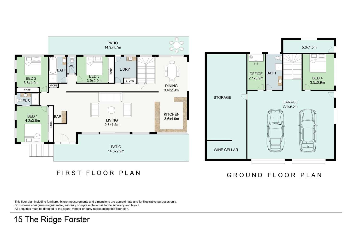 Floorplan of Homely house listing, 15 The Ridge, Forster NSW 2428