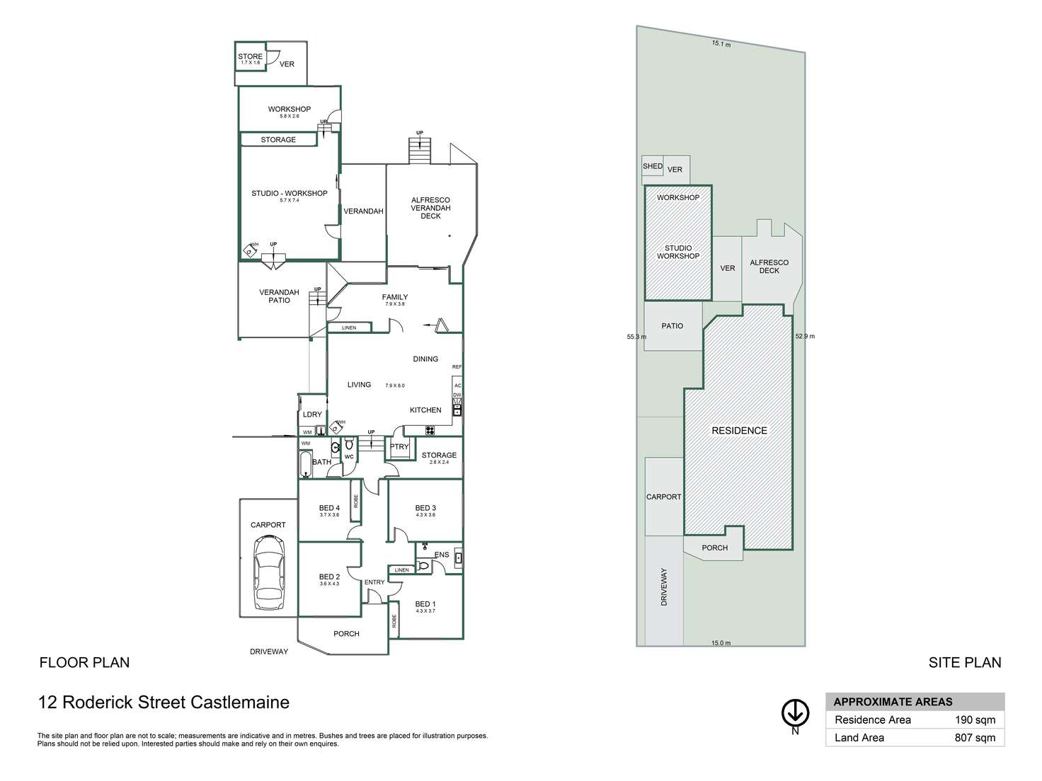 Floorplan of Homely house listing, 12 Roderick Street, Castlemaine VIC 3450