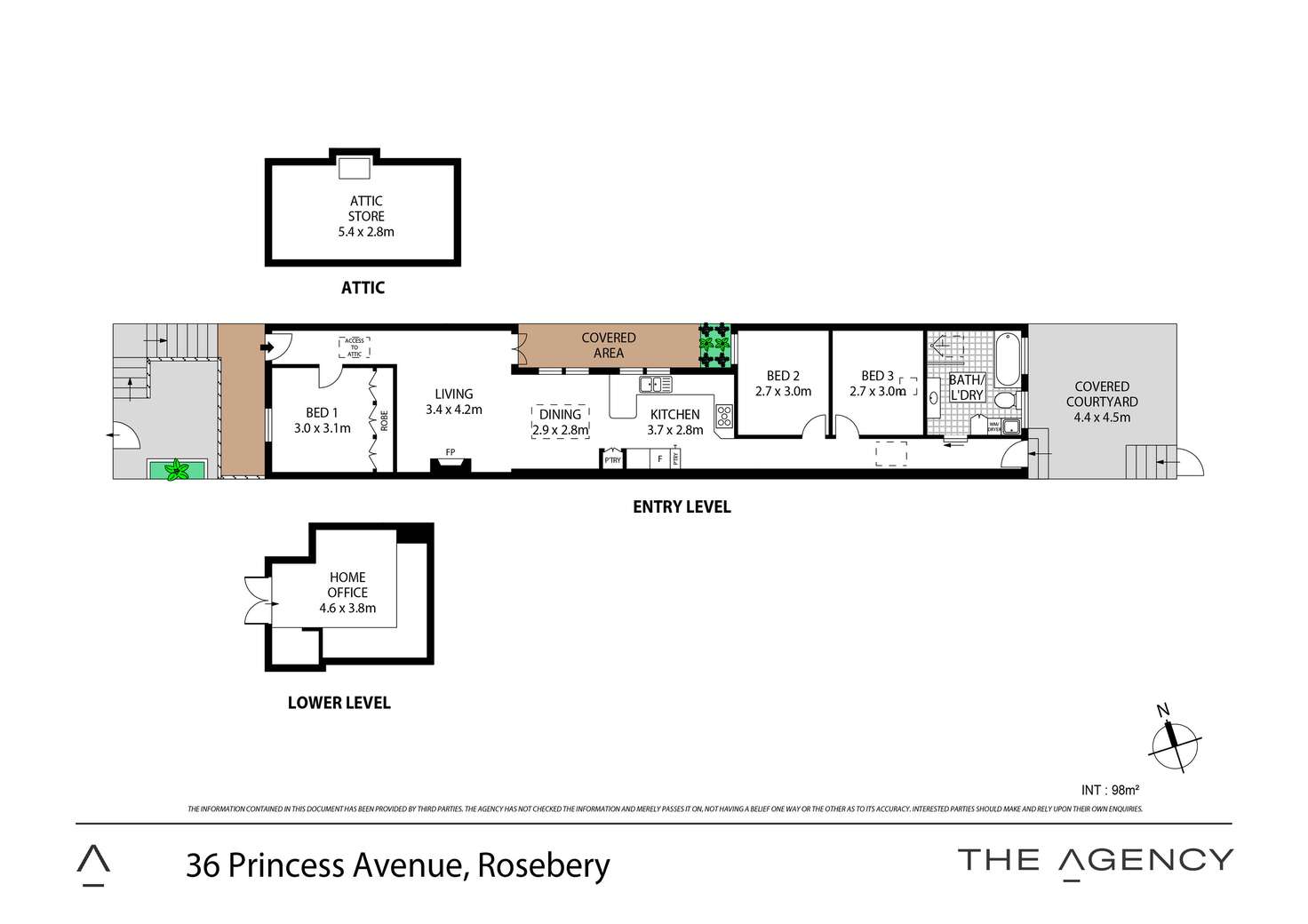 Floorplan of Homely house listing, 36 Princess Avenue, Rosebery NSW 2018