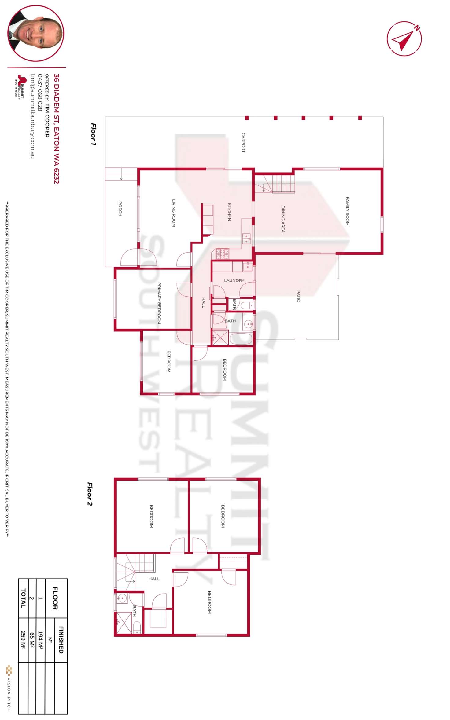 Floorplan of Homely house listing, 36 Diadem Street, Eaton WA 6232