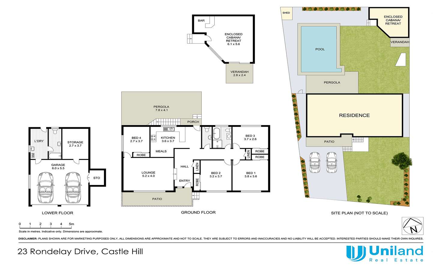 Floorplan of Homely house listing, 23 Rondelay Drive, Castle Hill NSW 2154