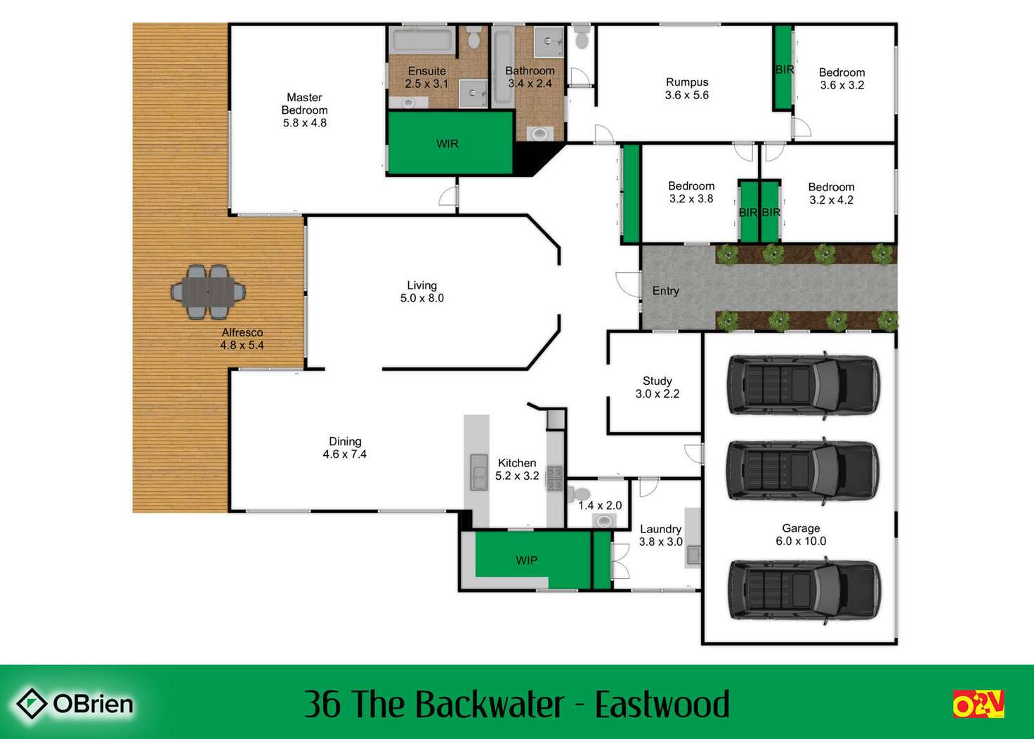 Floorplan of Homely house listing, 36 The Backwater, Eastwood VIC 3875