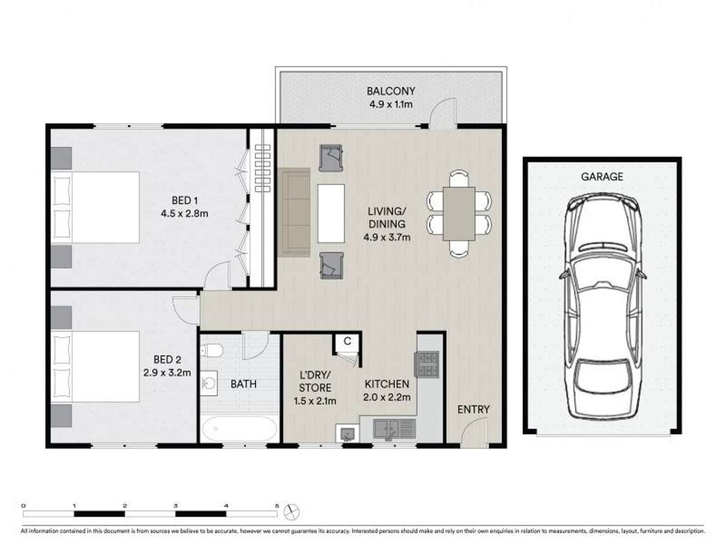 Floorplan of Homely unit listing, 16/34 Addlestone Road, Merrylands NSW 2160