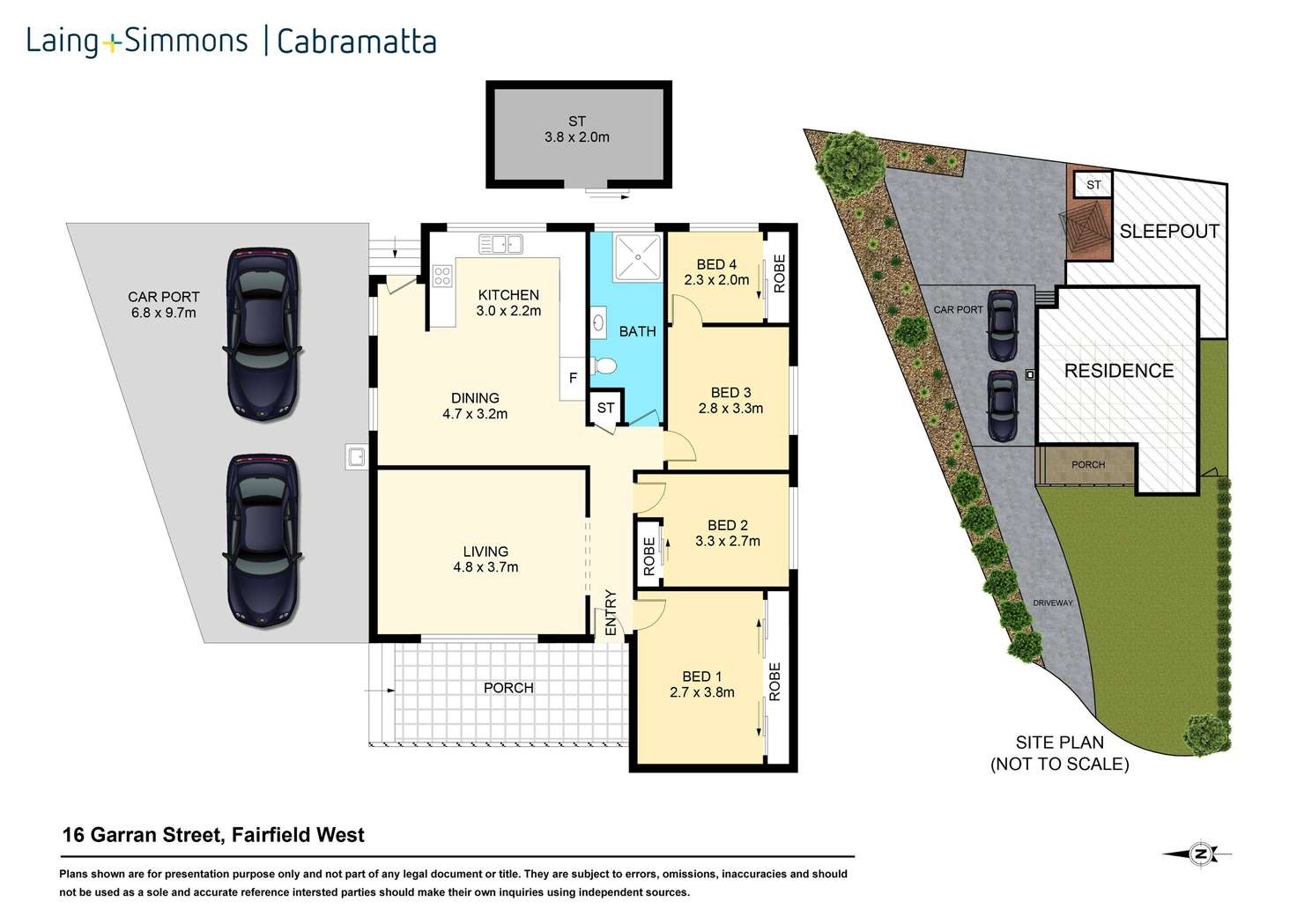Floorplan of Homely house listing, 16 Garran Street, Fairfield West NSW 2165