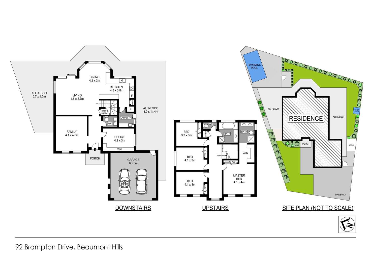 Floorplan of Homely house listing, 92 Brampton Drive, Beaumont Hills NSW 2155