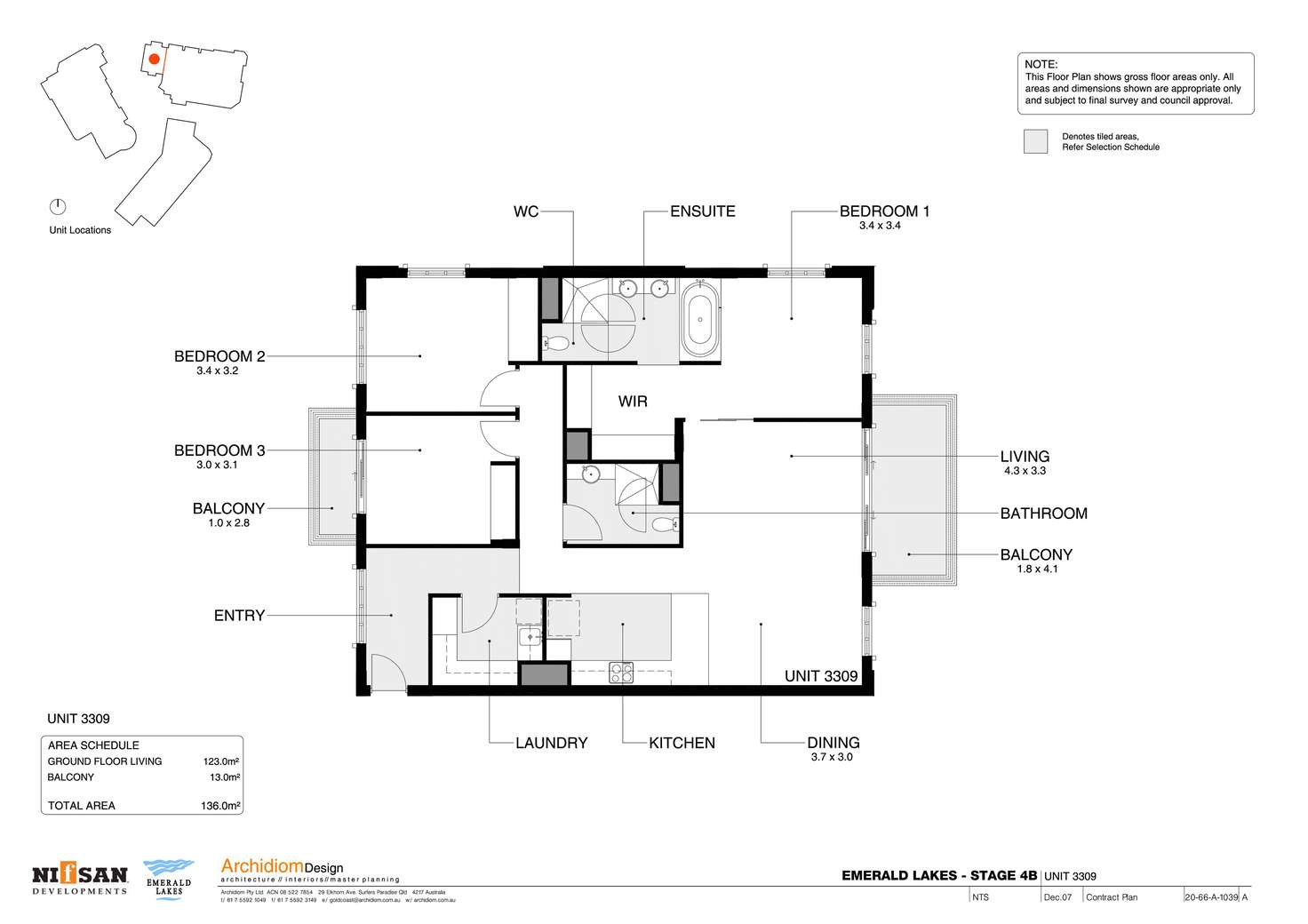 Floorplan of Homely unit listing, 2031/3029 The Boulevard, Carrara QLD 4211