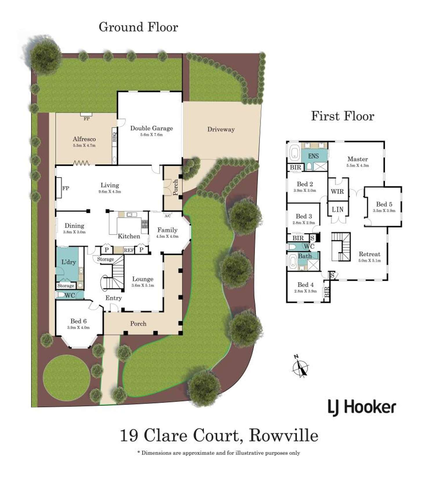 Floorplan of Homely house listing, 19 Clare Court, Rowville VIC 3178