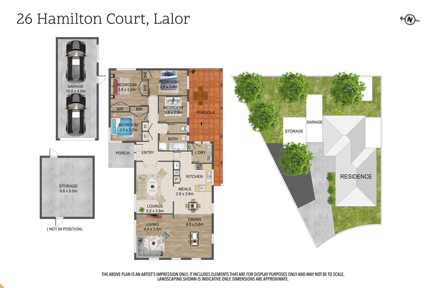 Floorplan of Homely house listing, 26 Hamilton Court, Lalor VIC 3075