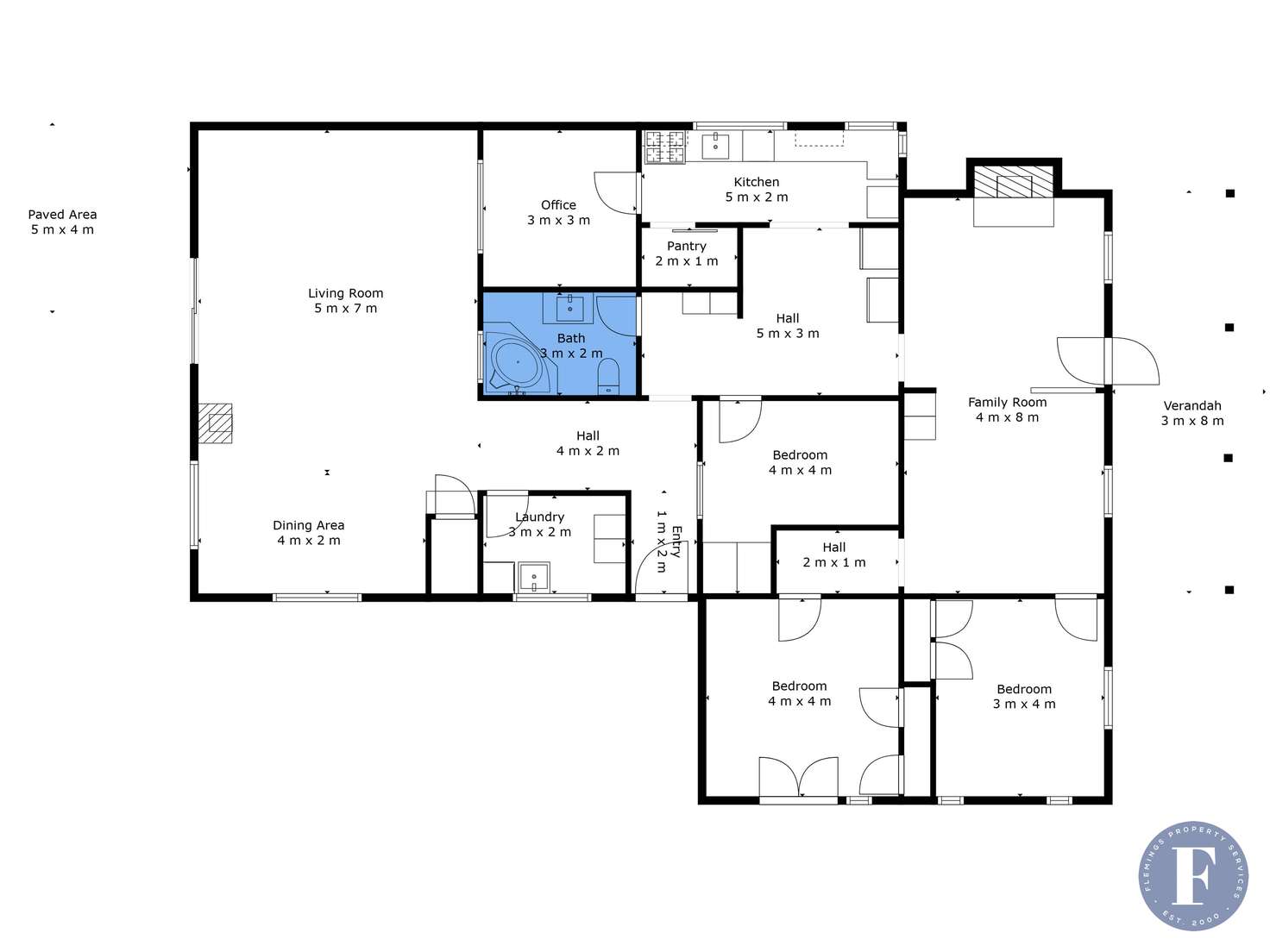 Floorplan of Homely house listing, 1 Betts Street, Cootamundra NSW 2590