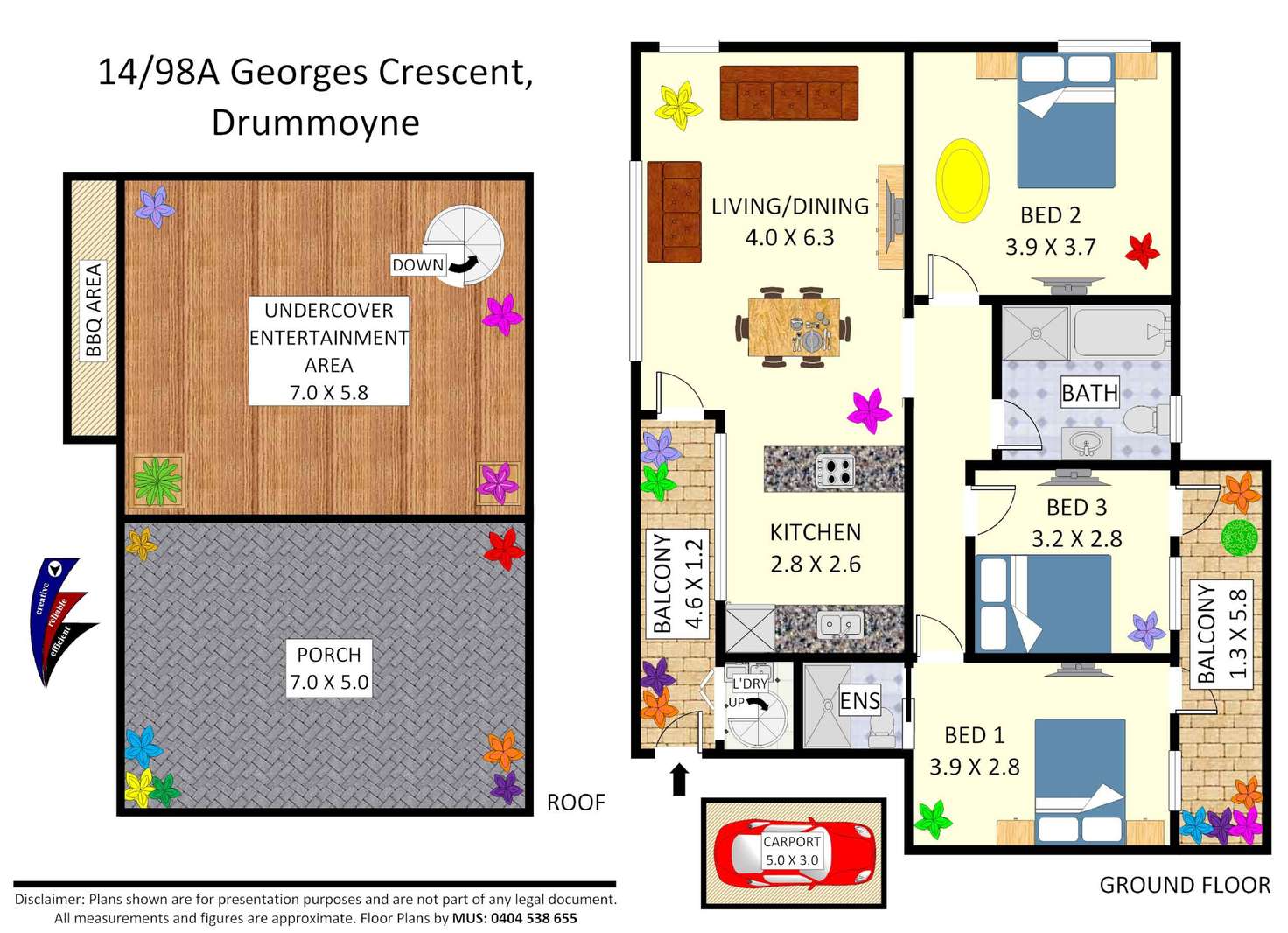 Floorplan of Homely apartment listing, 14/98a St Georges Crescent, Drummoyne NSW 2047