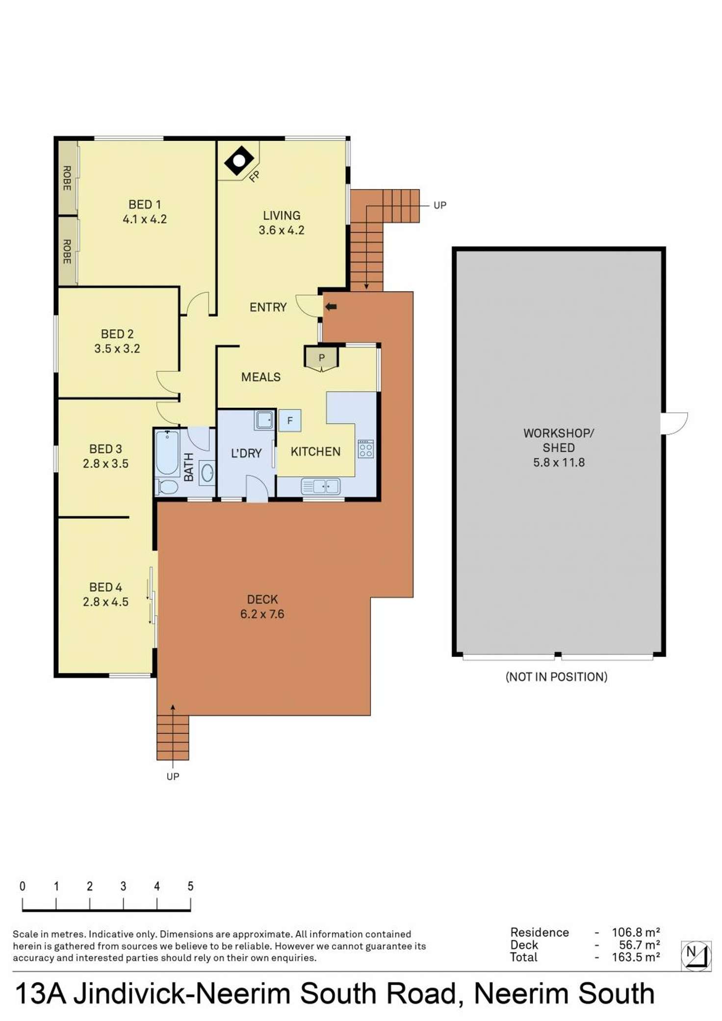 Floorplan of Homely house listing, 13A Jindivick-Neerim South Road, Neerim South VIC 3831