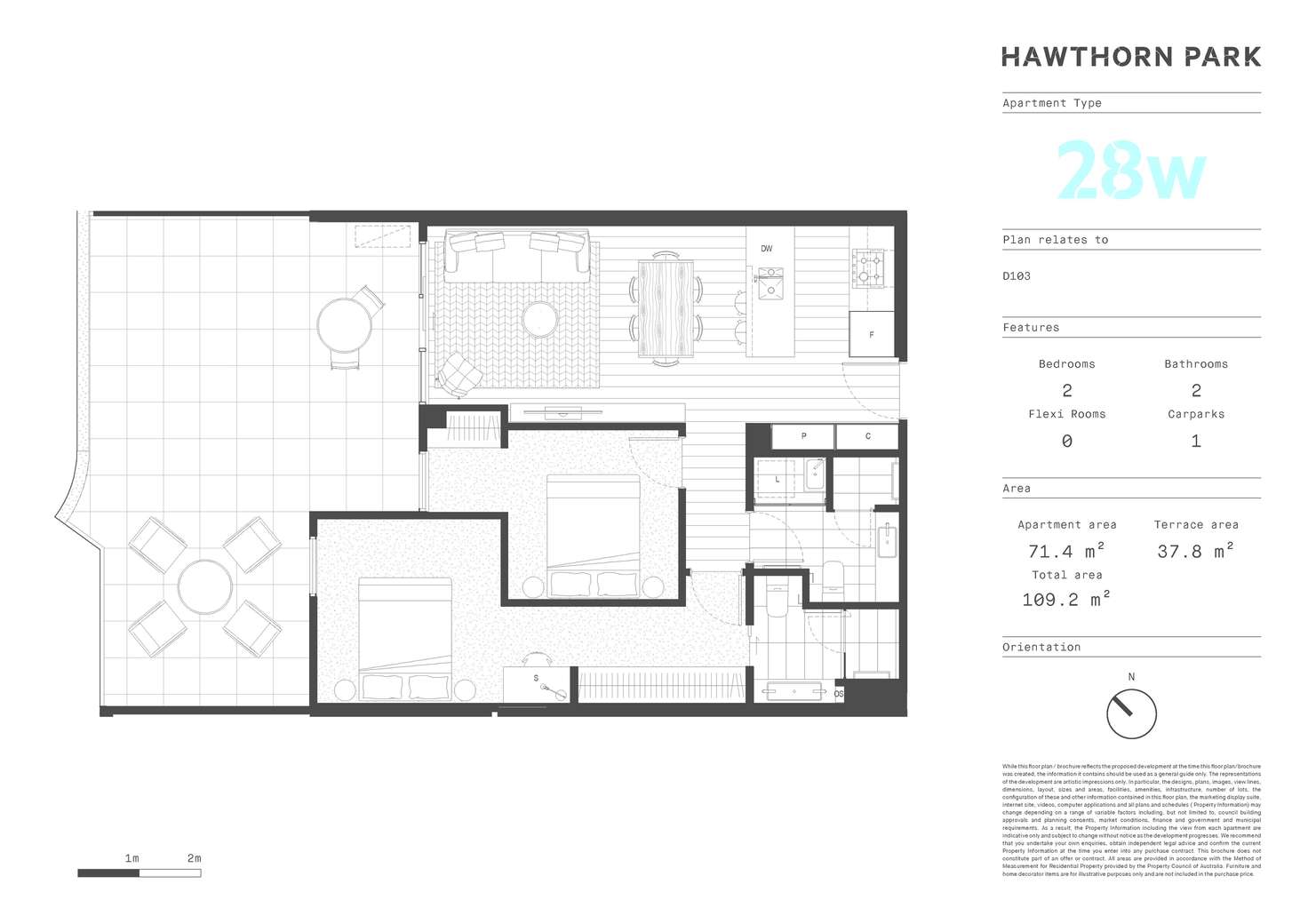 Floorplan of Homely apartment listing, Level 1/103/55 Camberwell Road, Hawthorn East VIC 3123