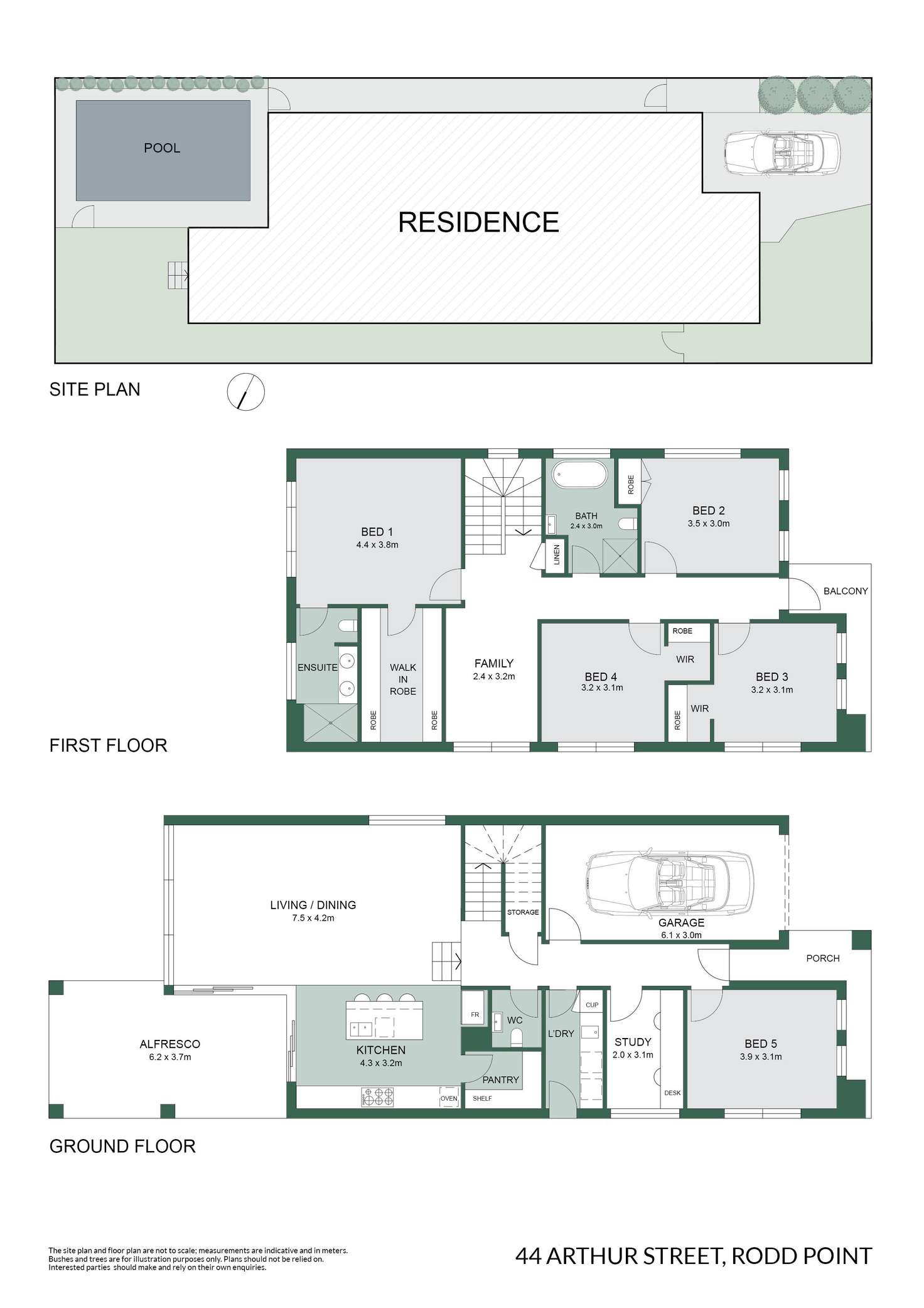 Floorplan of Homely house listing, 44 Arthur Street, Rodd Point NSW 2046