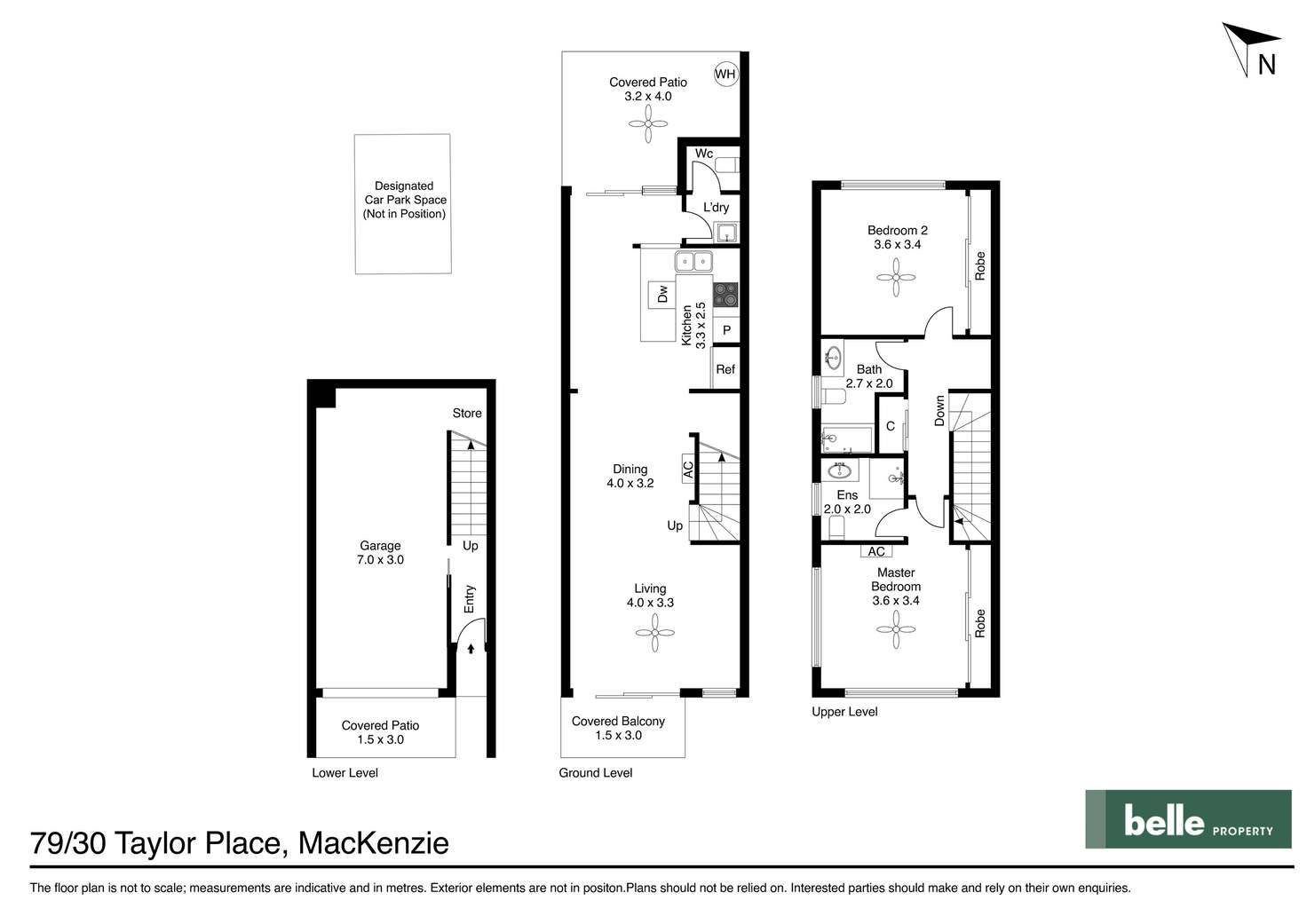 Floorplan of Homely townhouse listing, 79/30 Taylor Place, Mackenzie QLD 4156