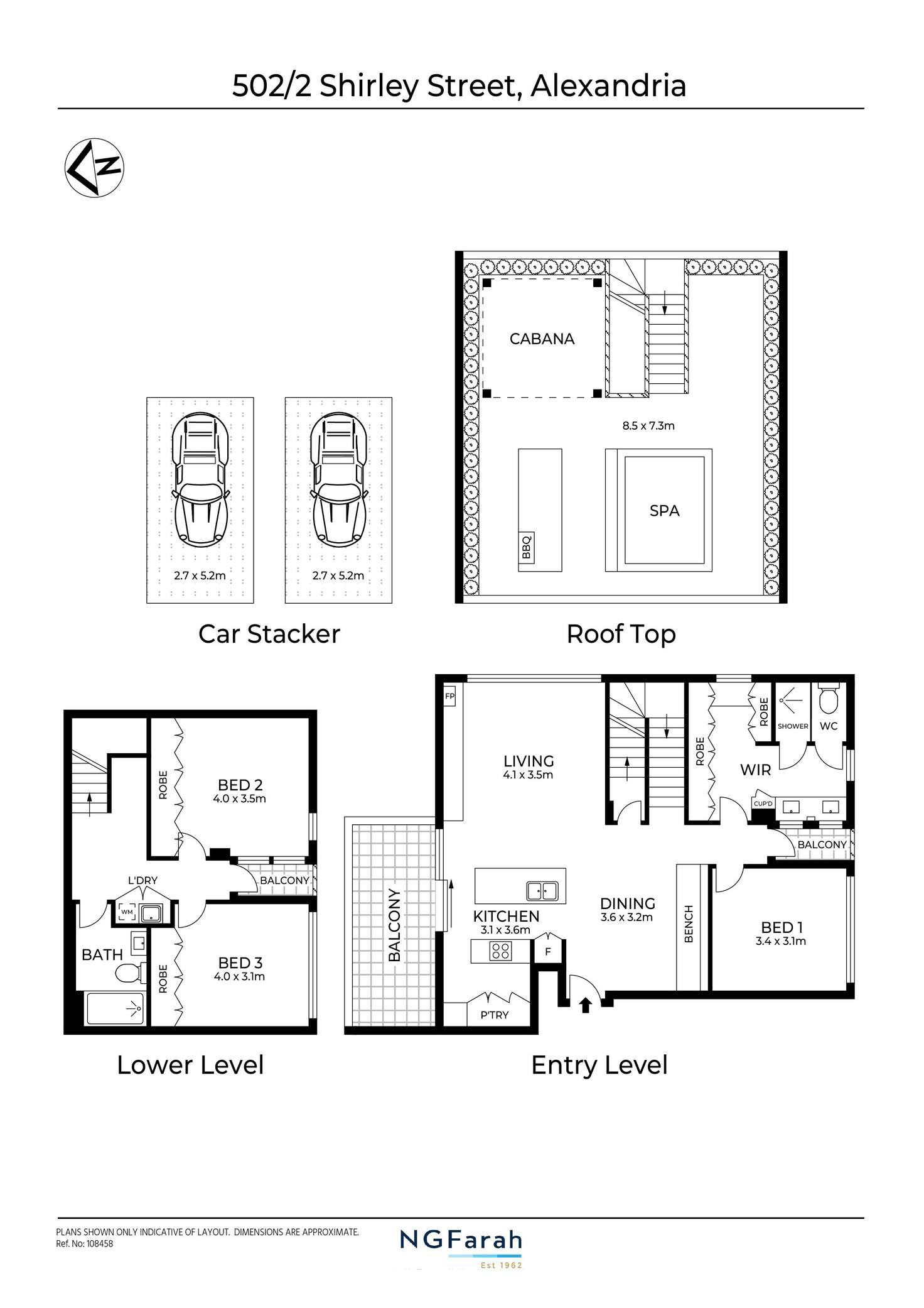 Floorplan of Homely apartment listing, 502/2 Shirley Street, Alexandria NSW 2015