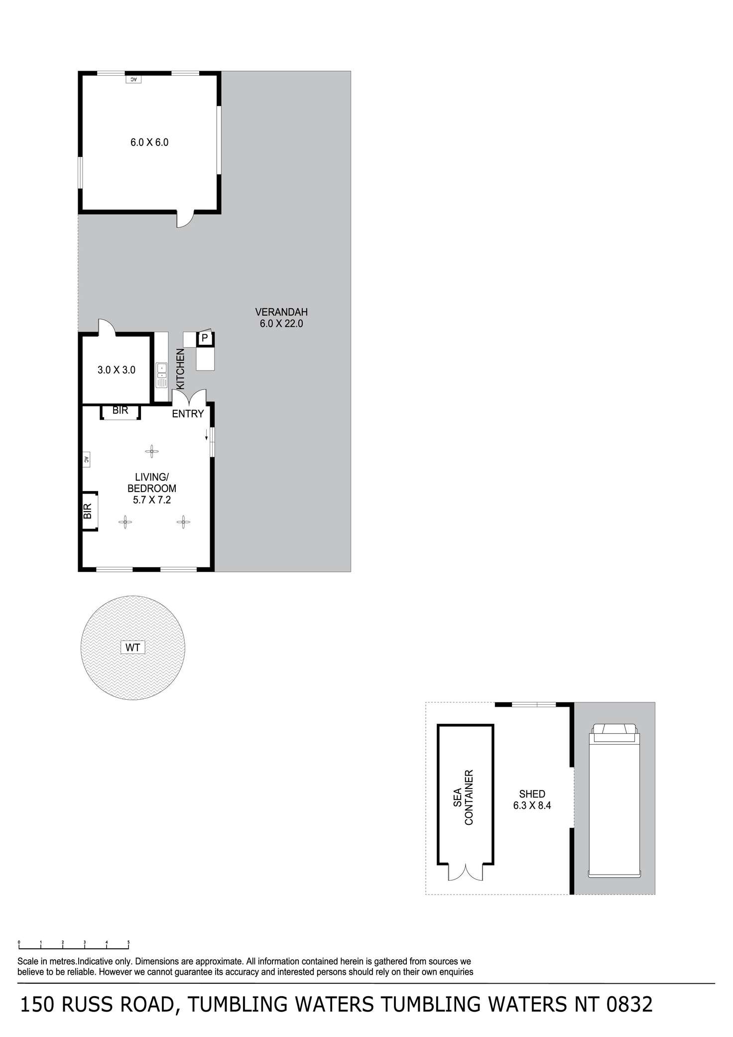 Floorplan of Homely house listing, 150 Russ Road, Tumbling Waters NT 822