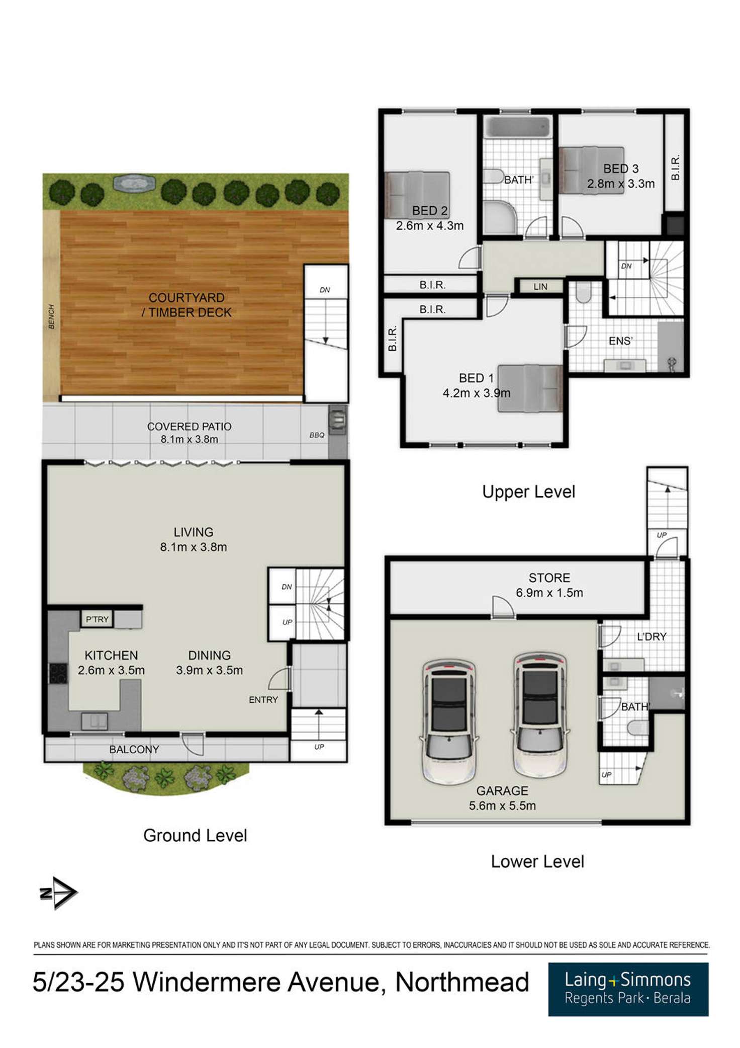 Floorplan of Homely townhouse listing, 5/23-25 Windermere Avenue, Northmead NSW 2152