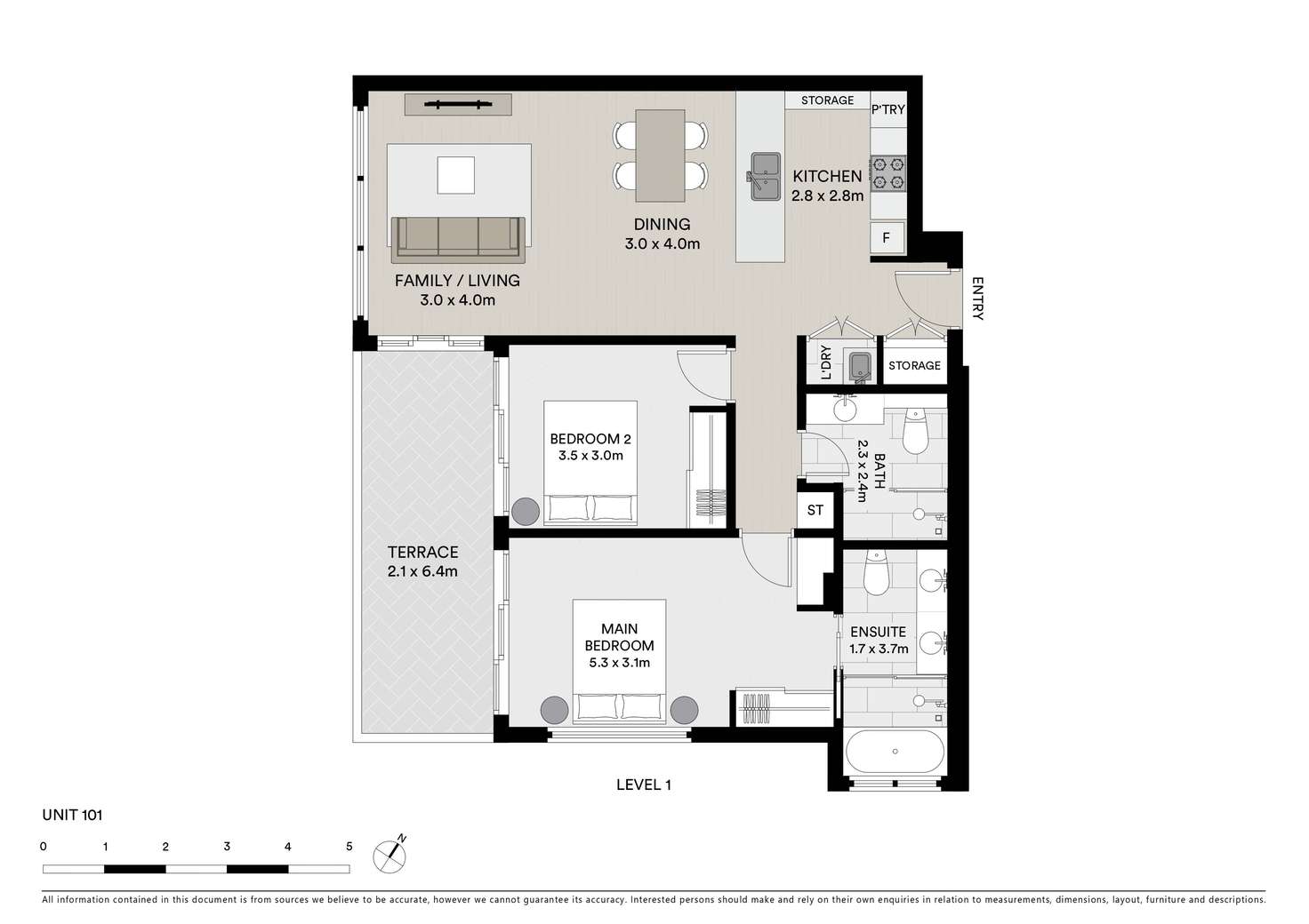 Floorplan of Homely apartment listing, 101/29 Flide Street, Caringbah NSW 2229