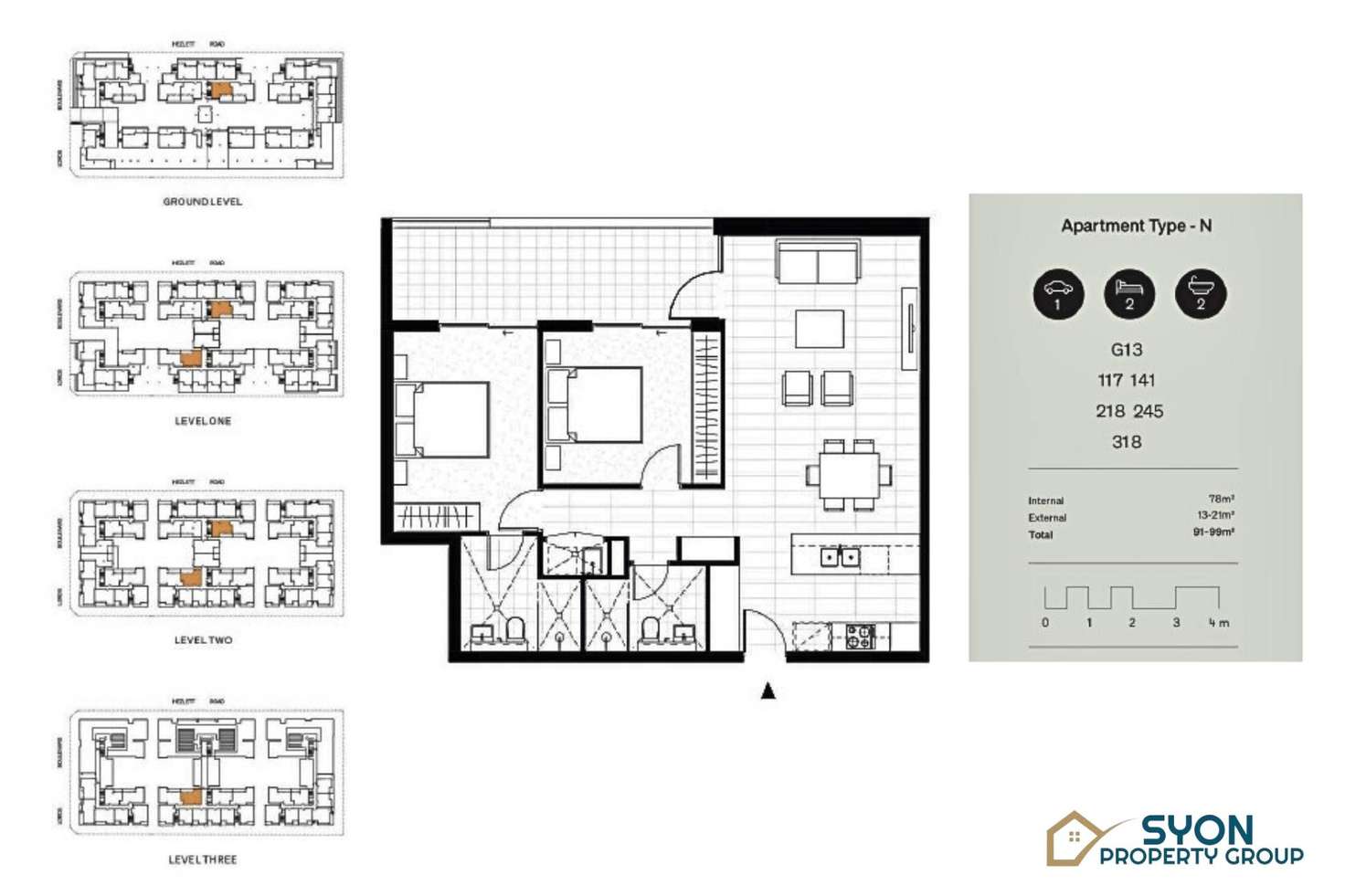 Floorplan of Homely apartment listing, G13/227 Hezlett Road, North Kellyville NSW 2155