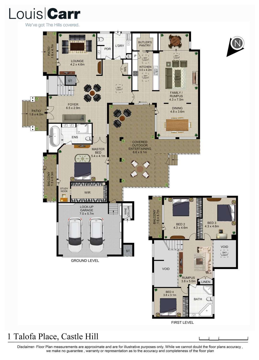 Floorplan of Homely house listing, 1 Talofa Place, Castle Hill NSW 2154