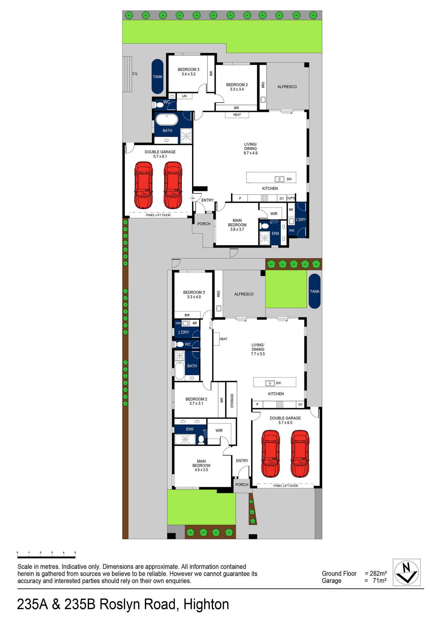 Floorplan of Homely townhouse listing, 235B Roslyn Road, Highton VIC 3216