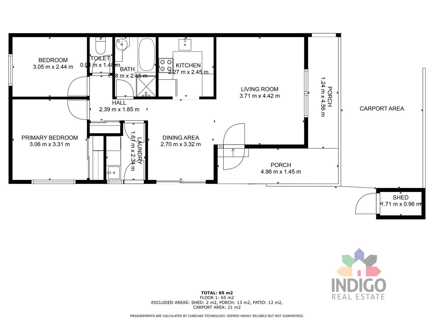 Floorplan of Homely unit listing, 3/23 High Street, Beechworth VIC 3747